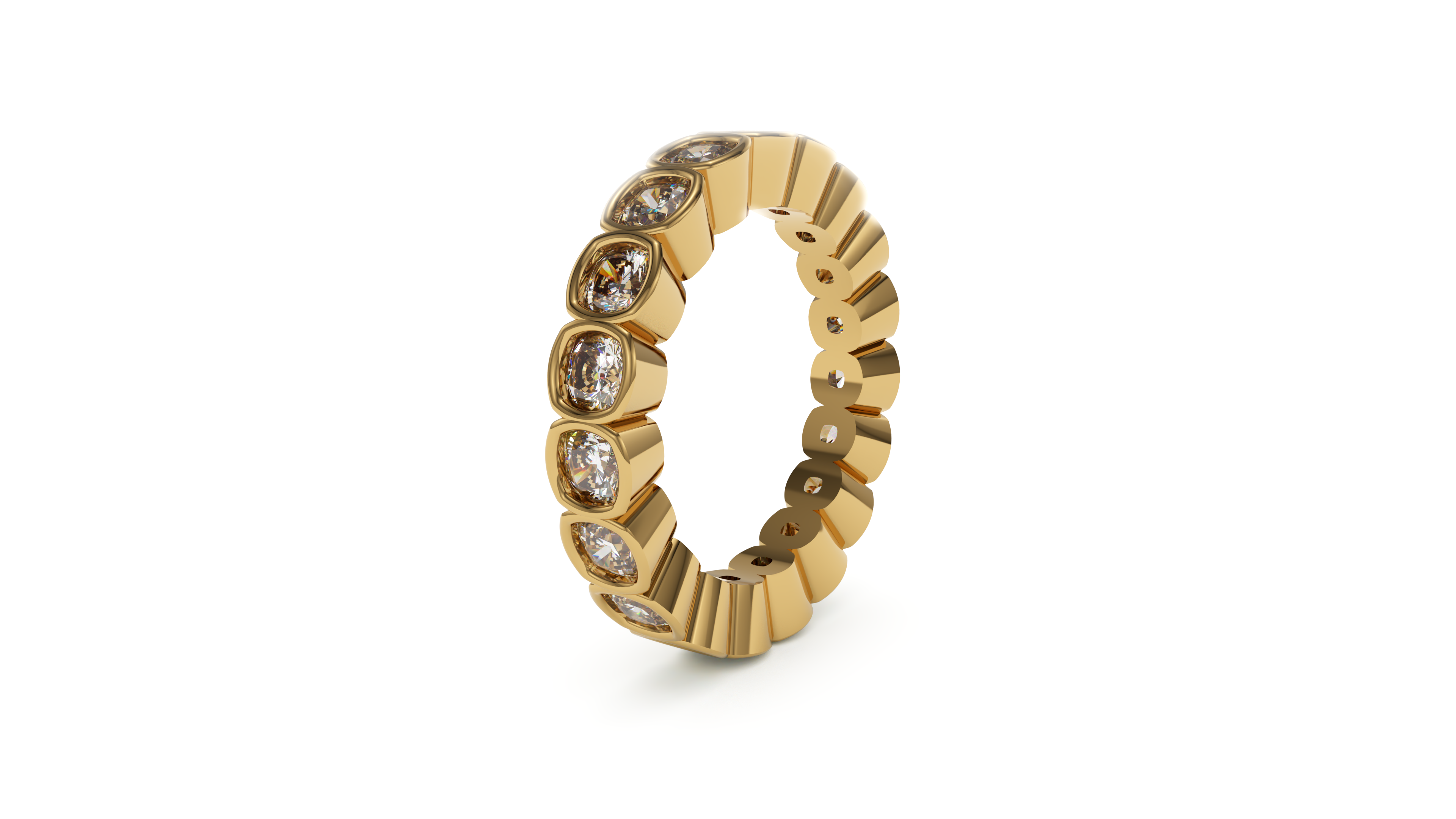 Cushion Bezel Eternity Whisper