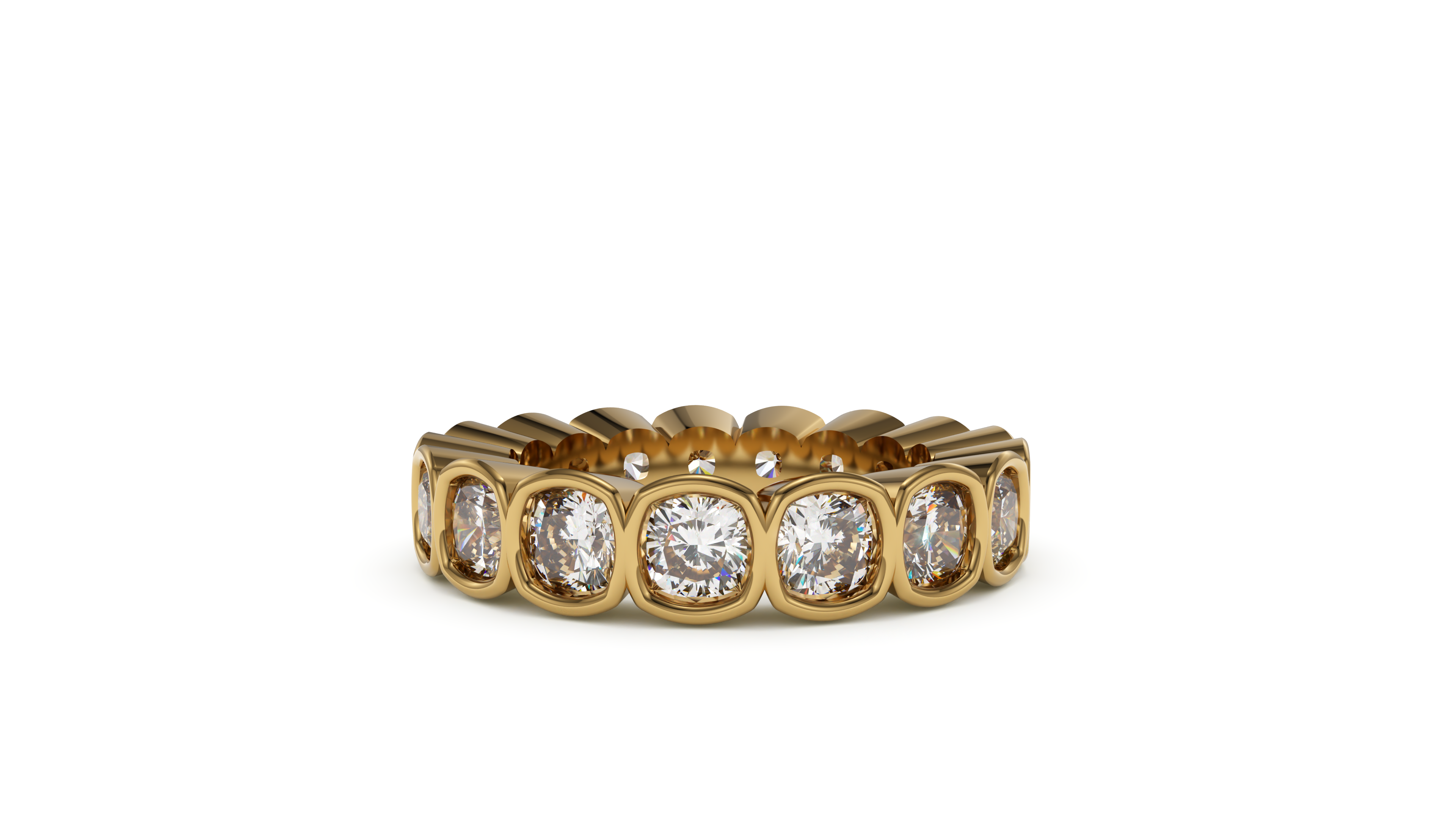 Cushion Bezel Eternity Promise