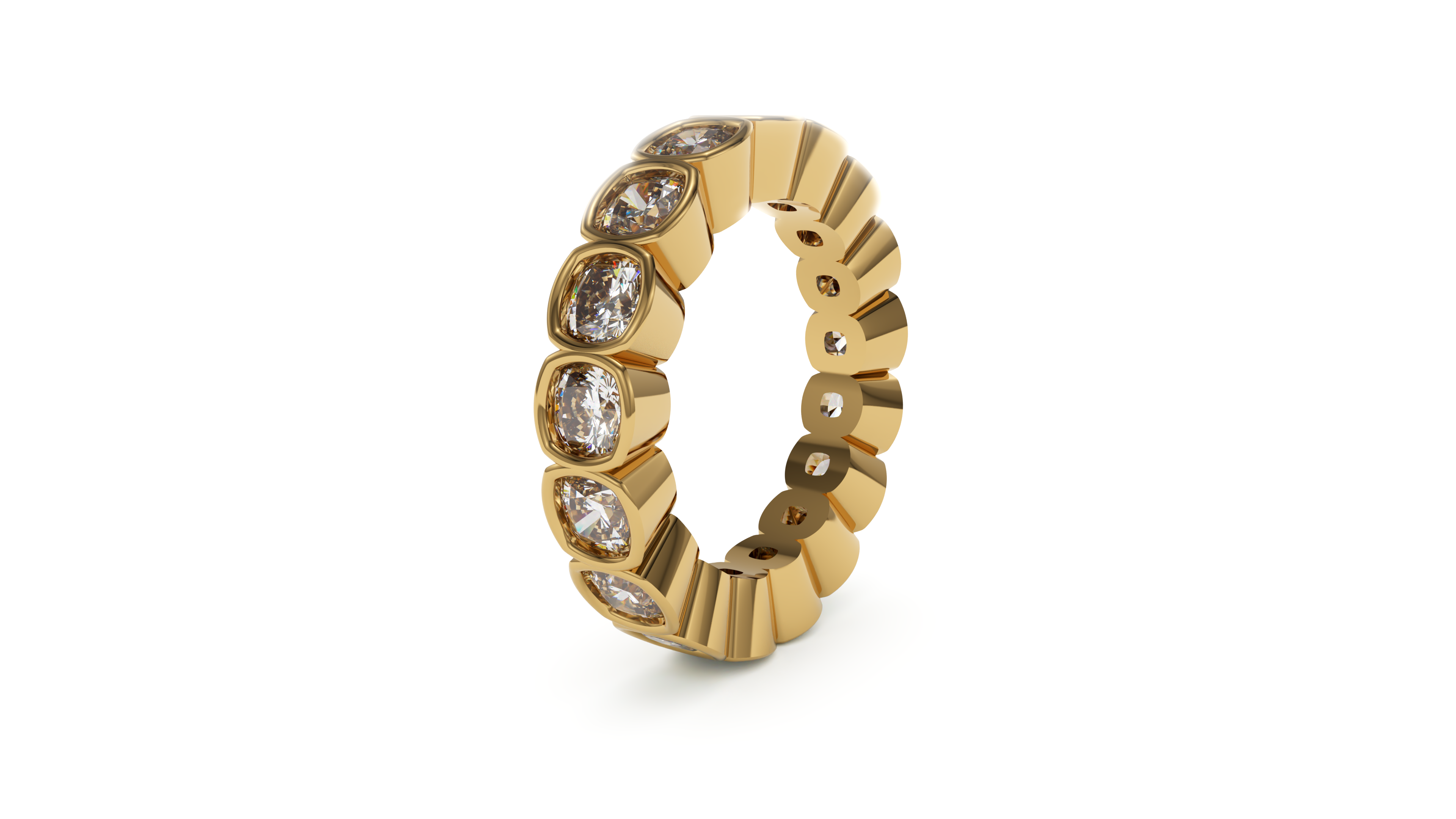 Cushion Bezel Eternity Promise