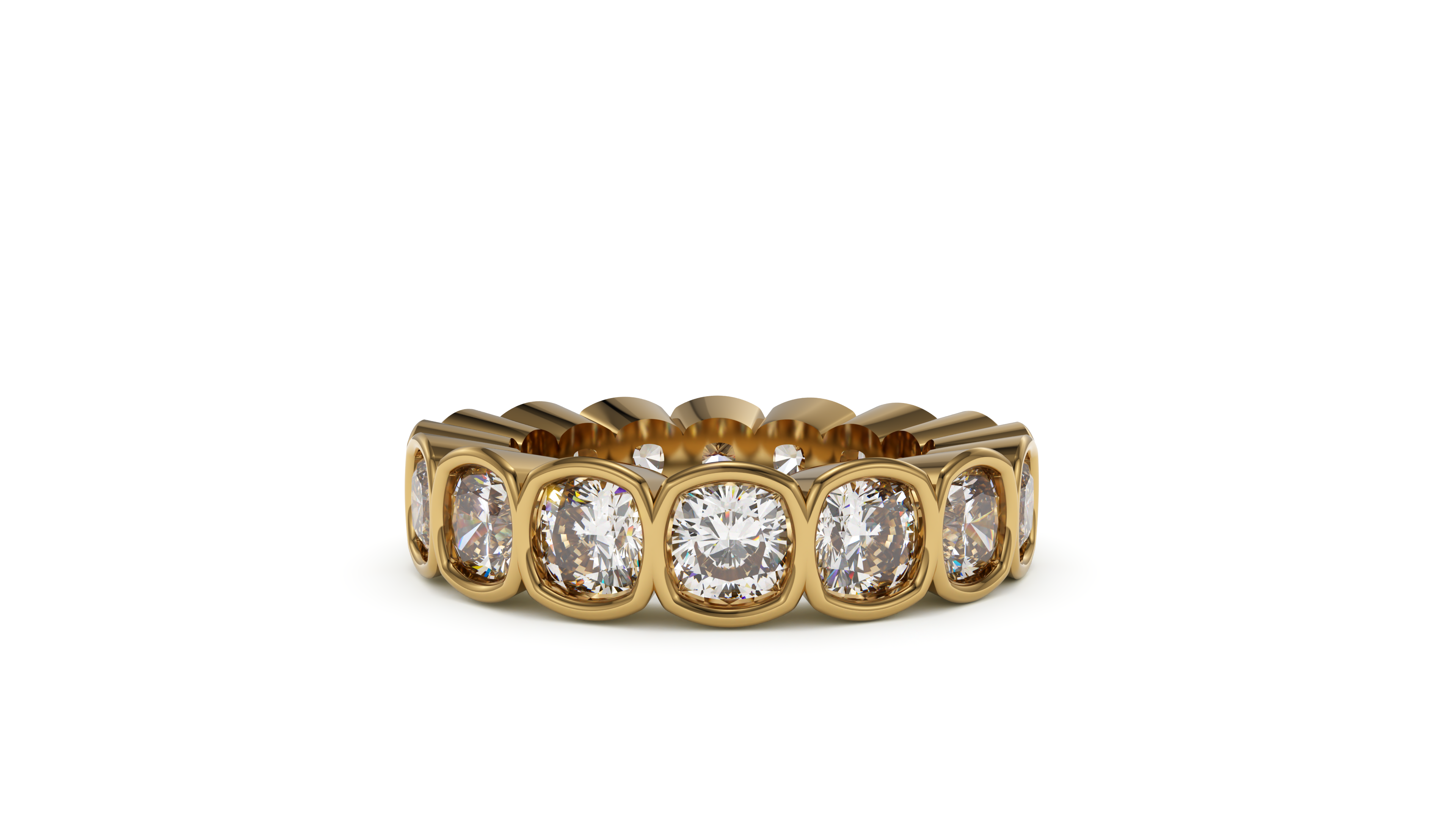 Cushion Bezel Eternity Devotion