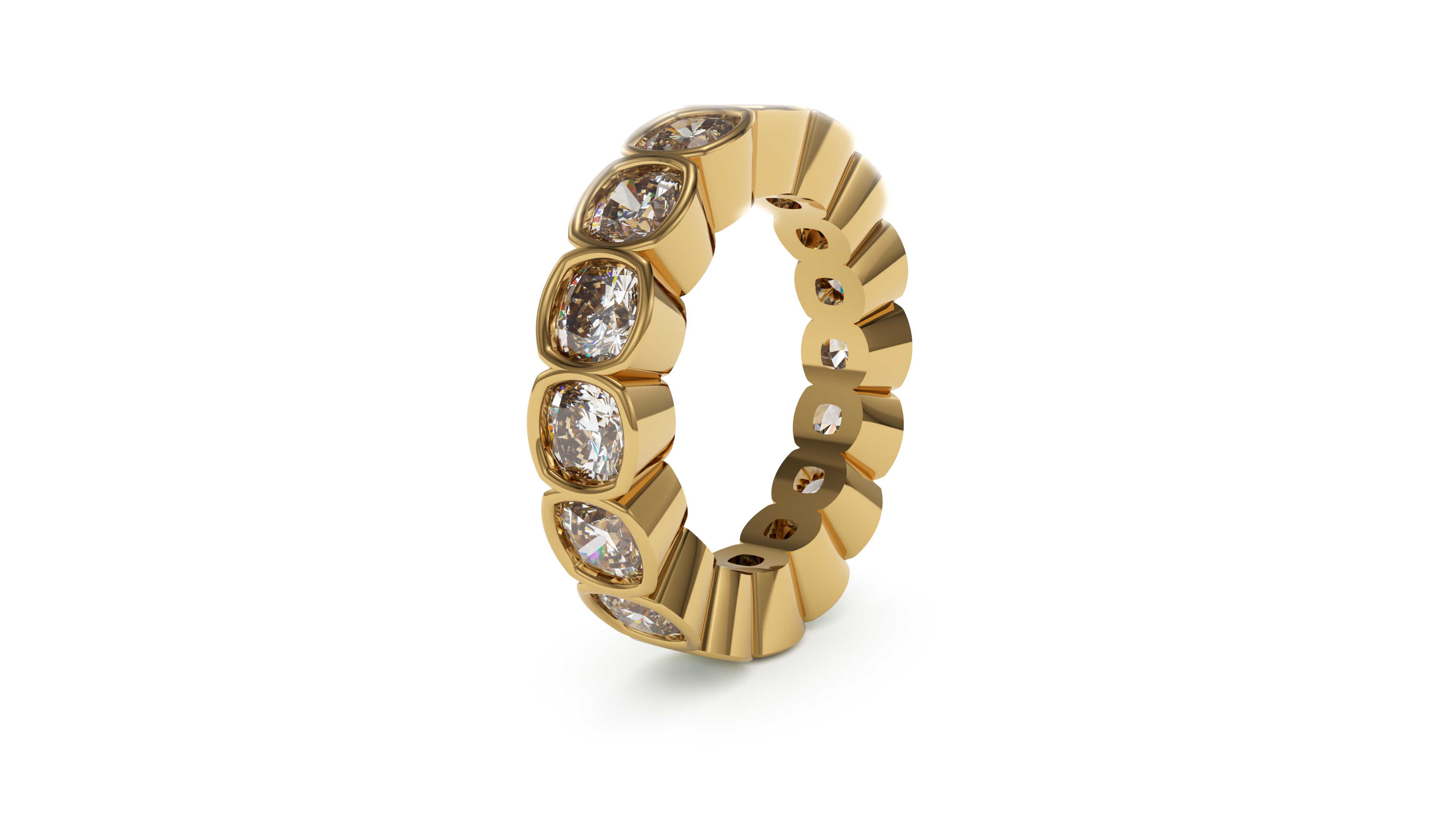 Cushion Bezel Eternity Devotion