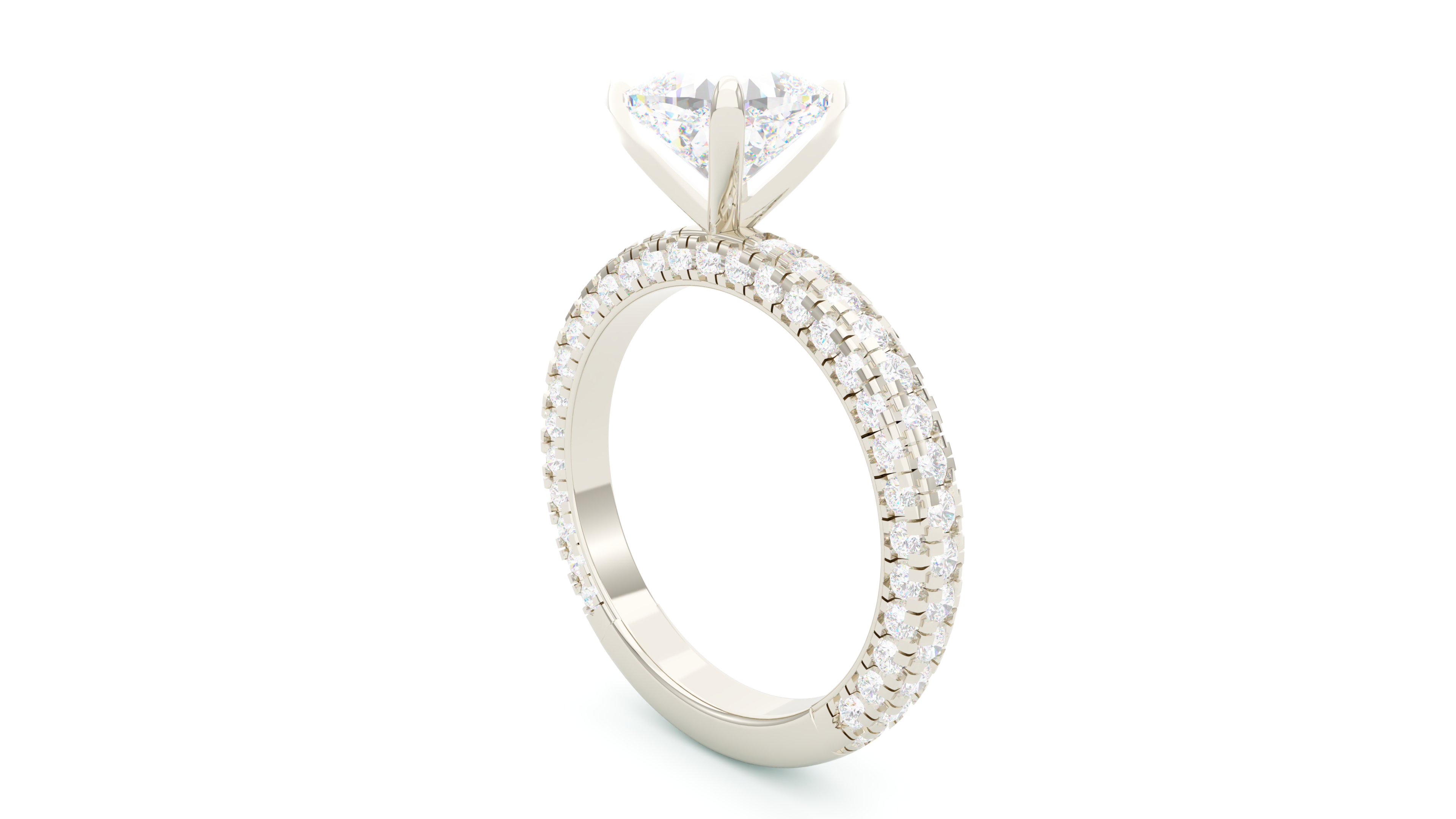 Cushion Trio Pavé
