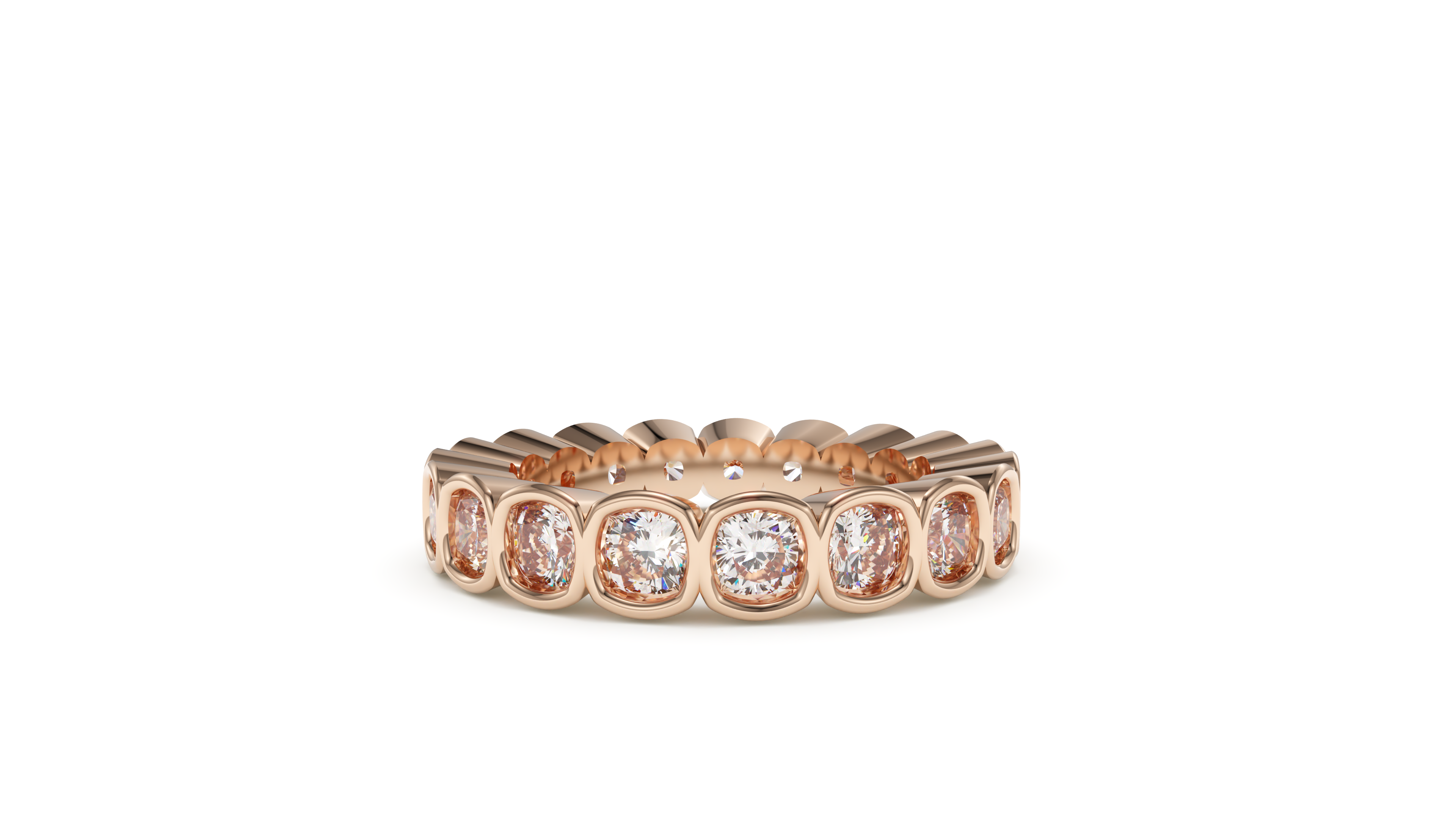 Cushion Bezel Eternity Whisper