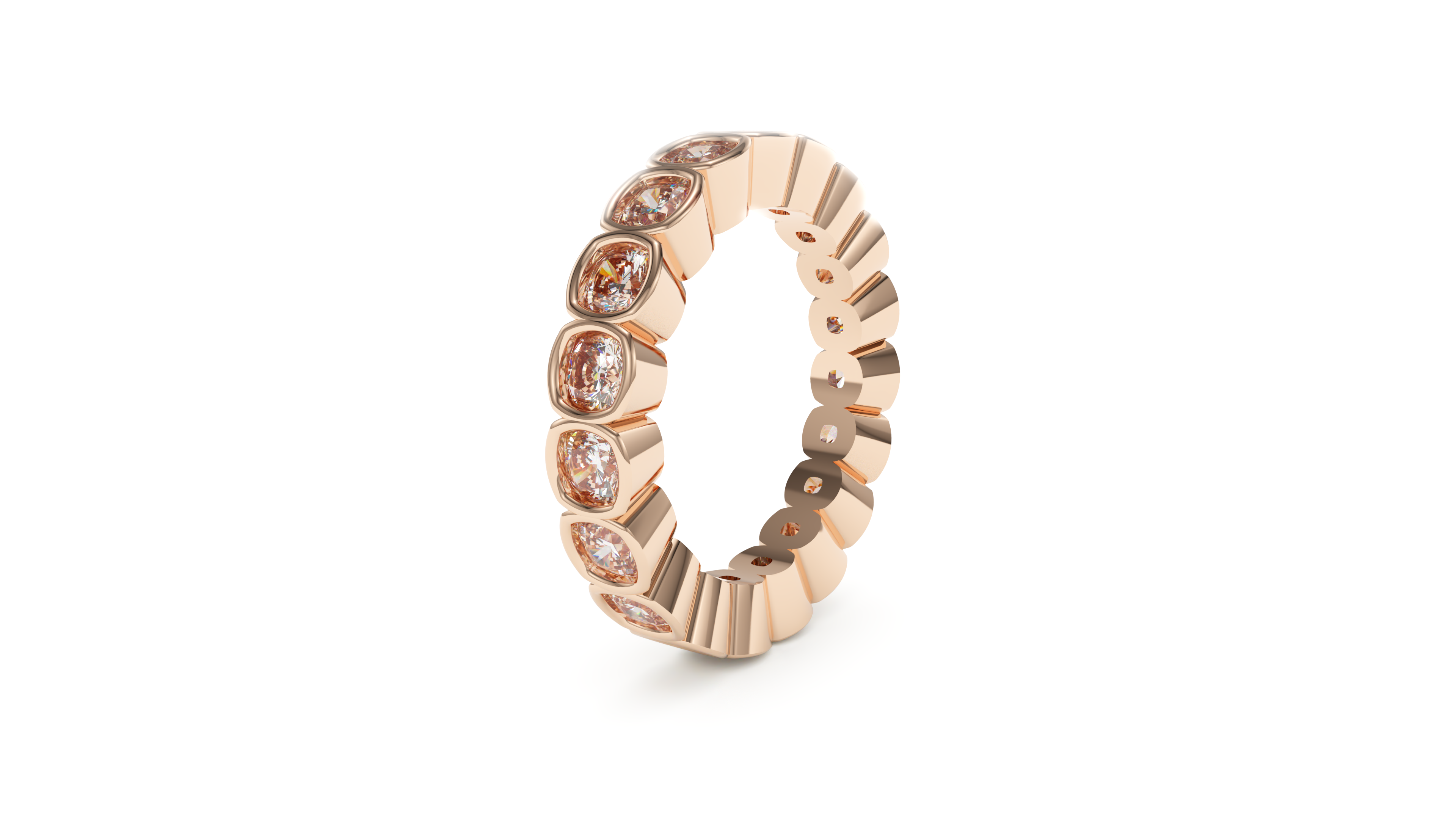 Cushion Bezel Eternity Whisper