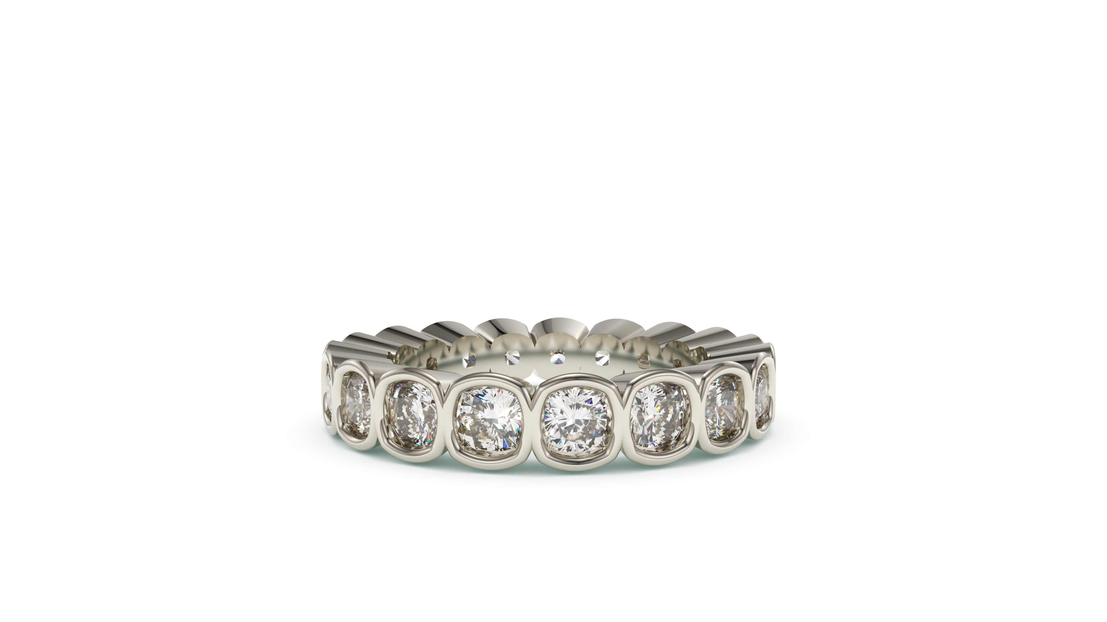 Cushion Bezel Eternity Whisper