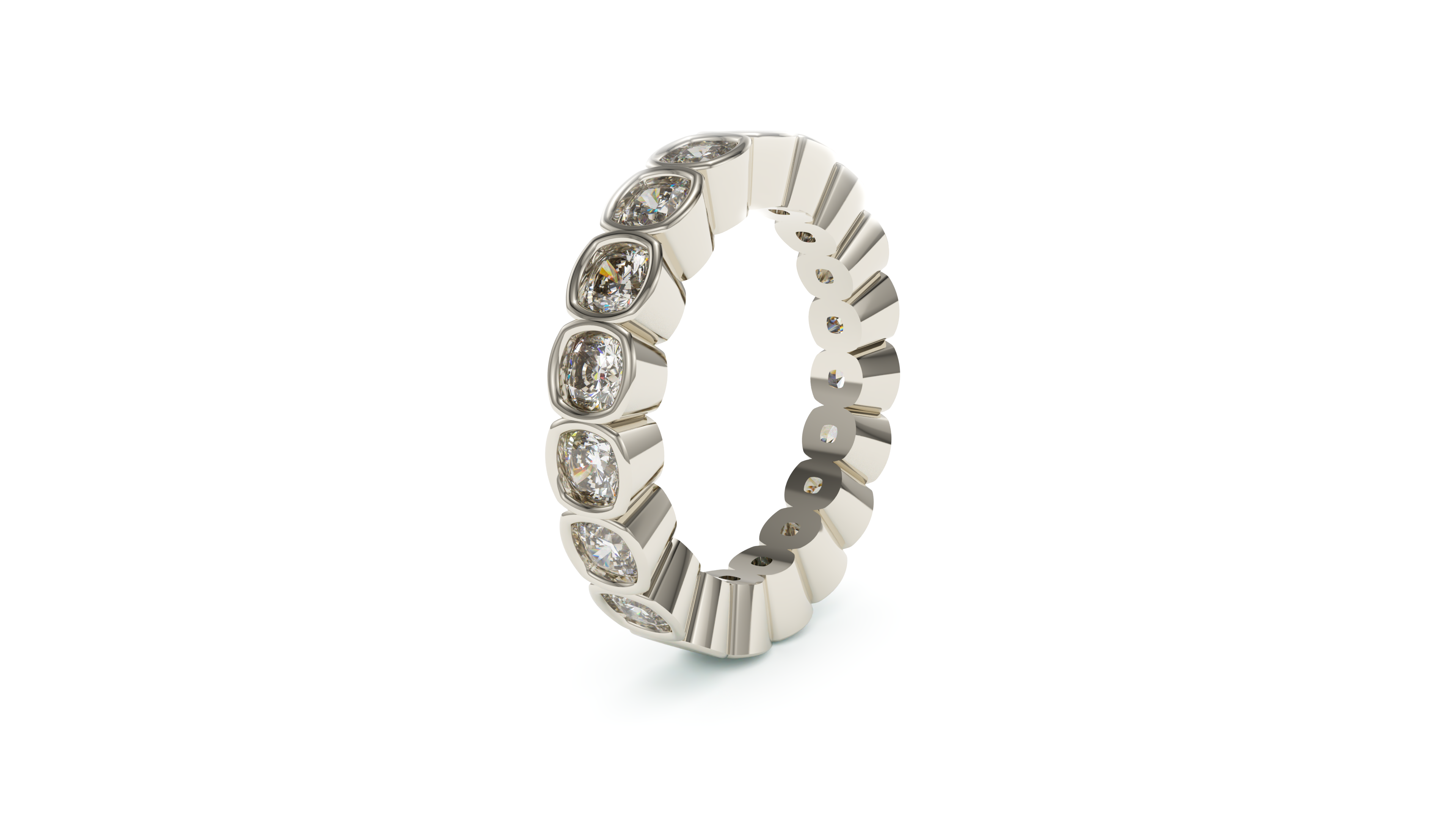 Cushion Bezel Eternity Whisper