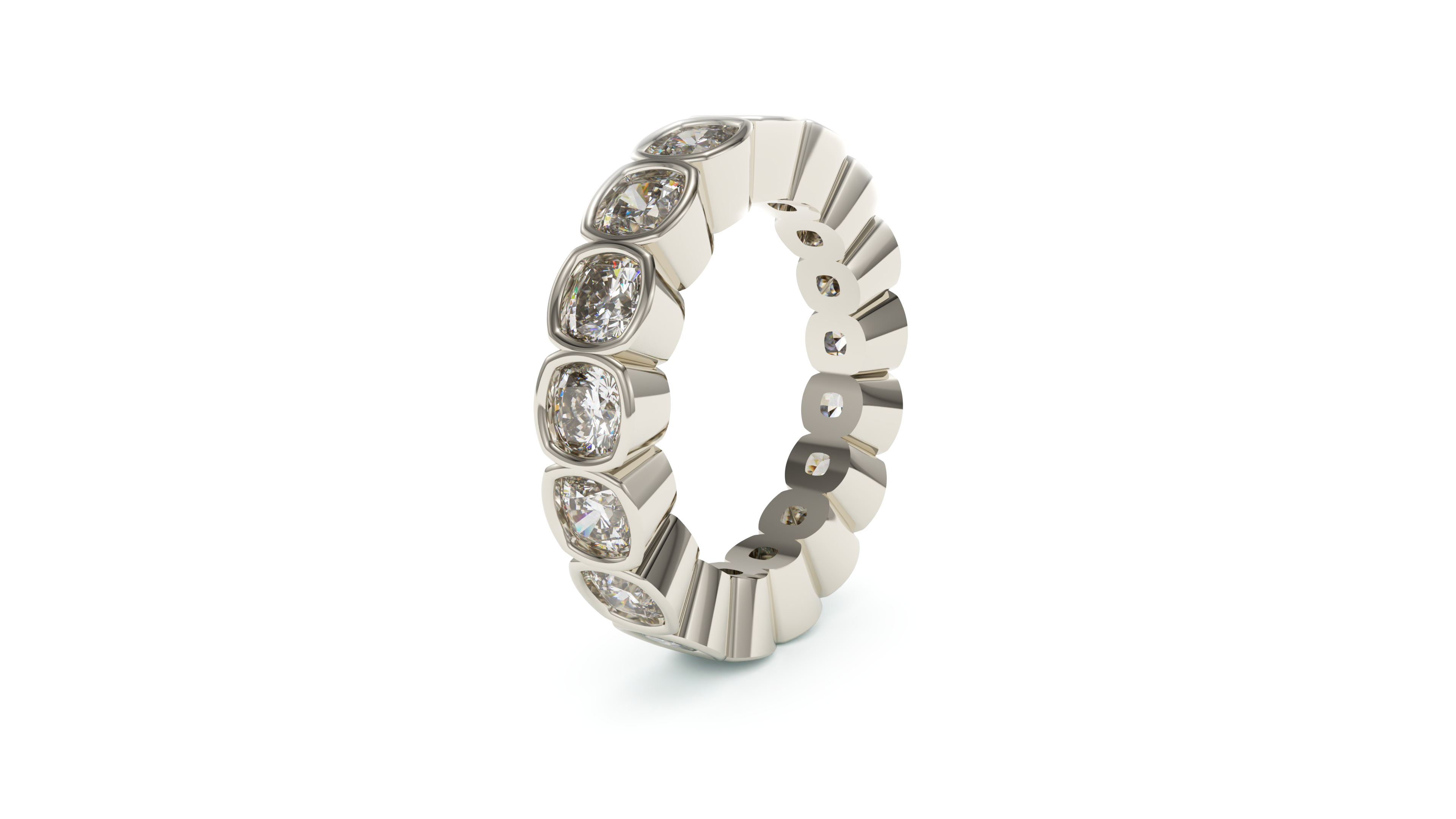 Cushion Bezel Eternity Promise