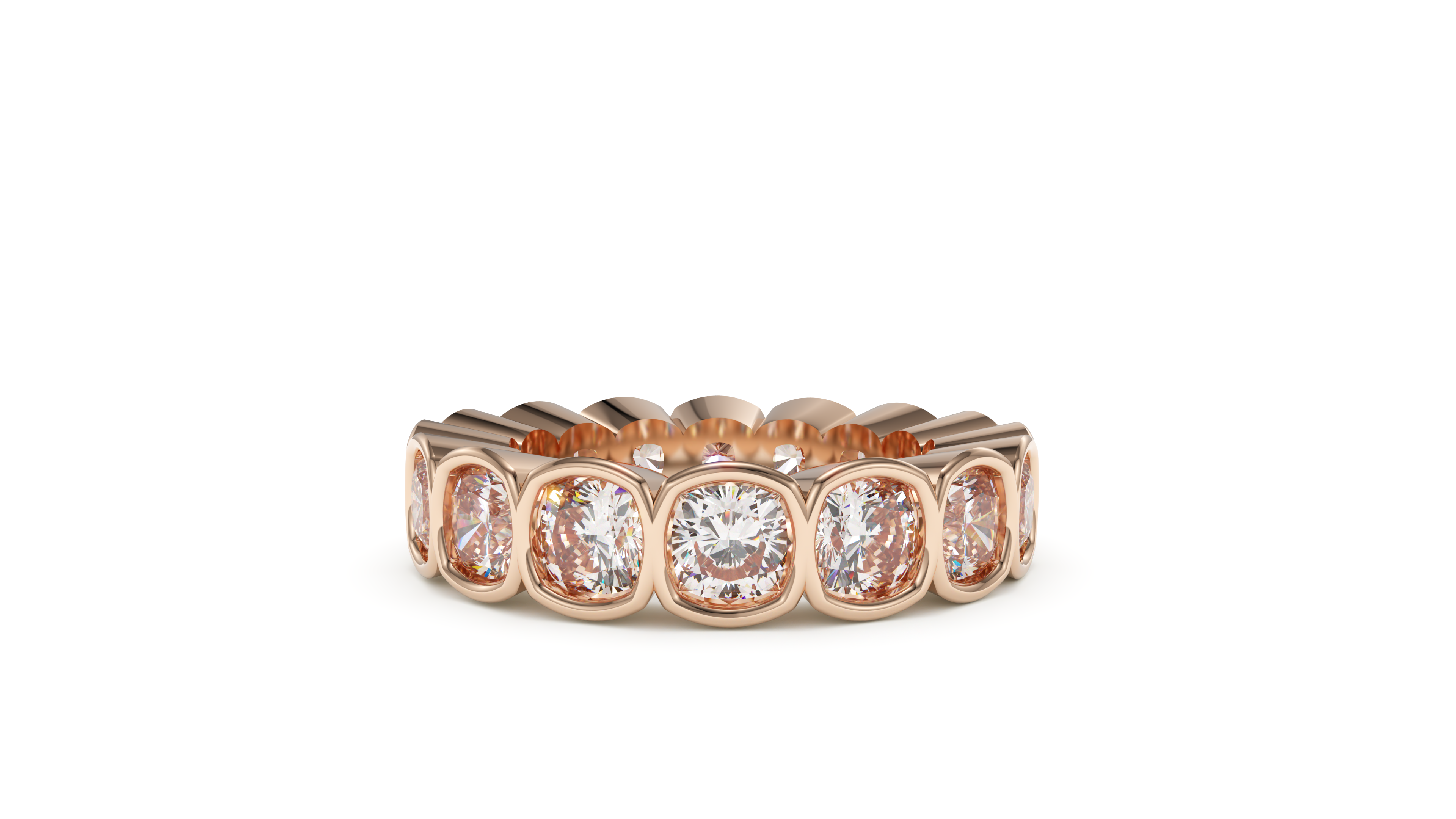 Cushion Bezel Eternity Devotion