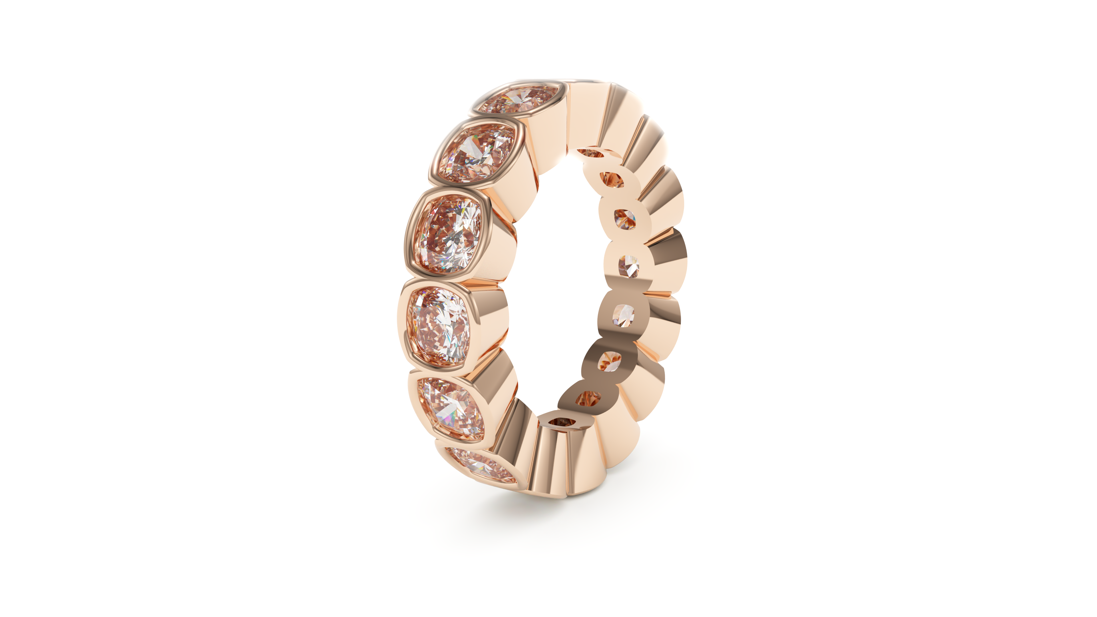 Cushion Bezel Eternity Devotion
