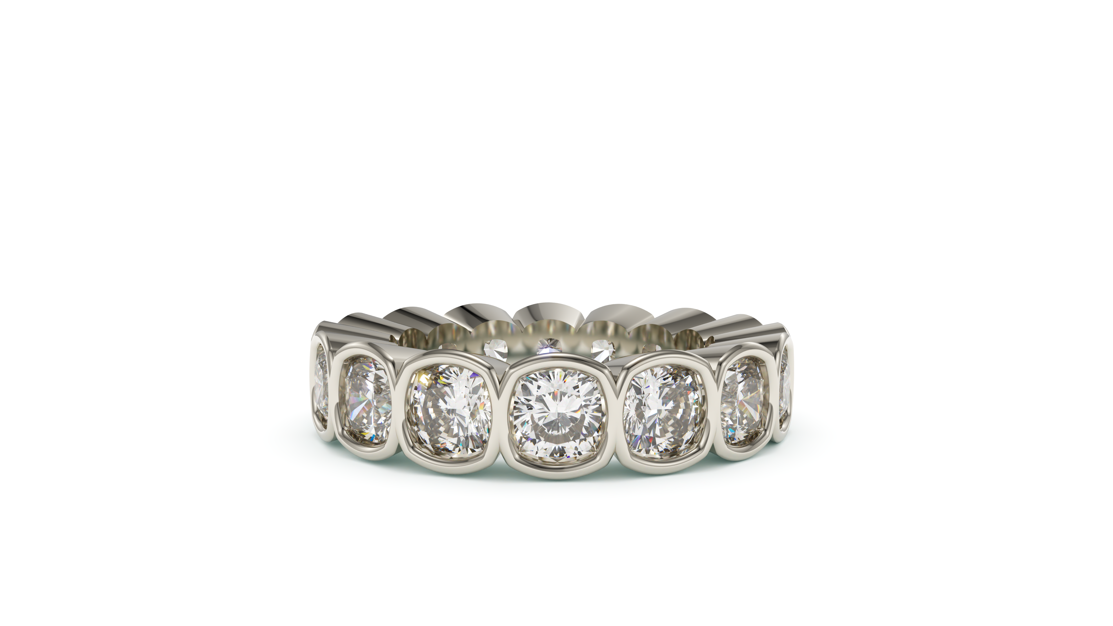 Cushion Bezel Eternity Devotion
