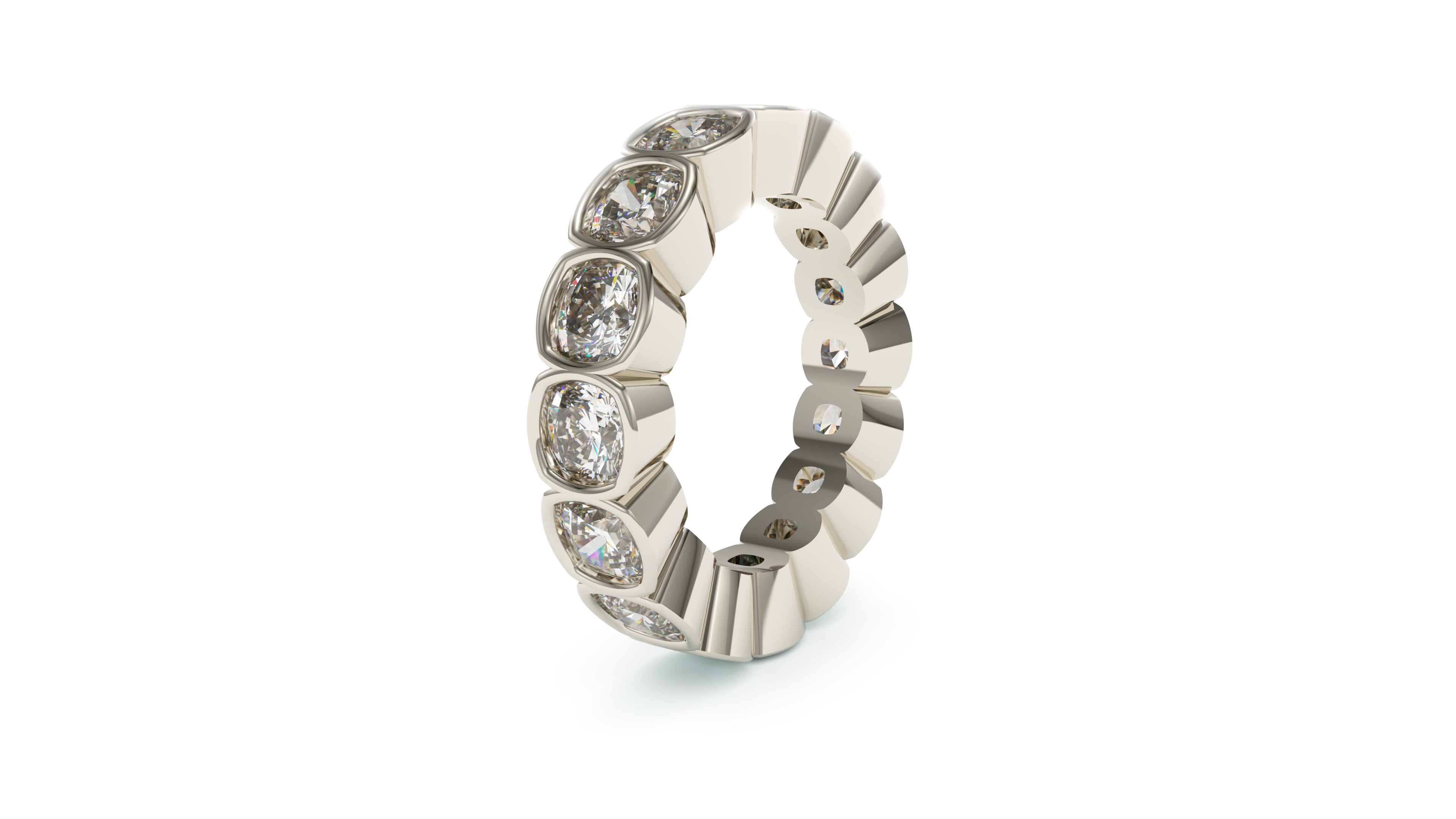 Cushion Bezel Eternity Devotion