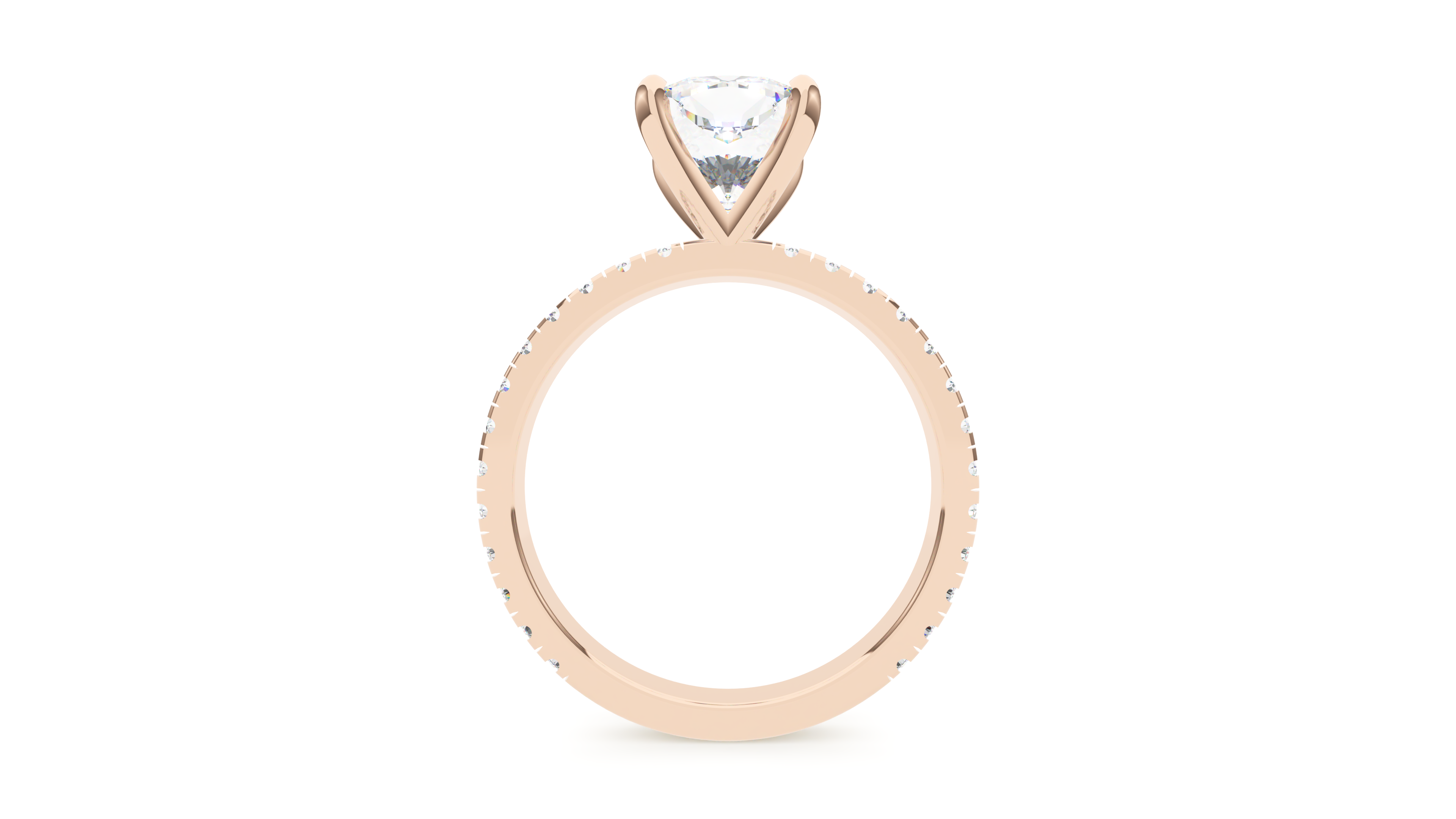 Cushion Diamond Modern Pave