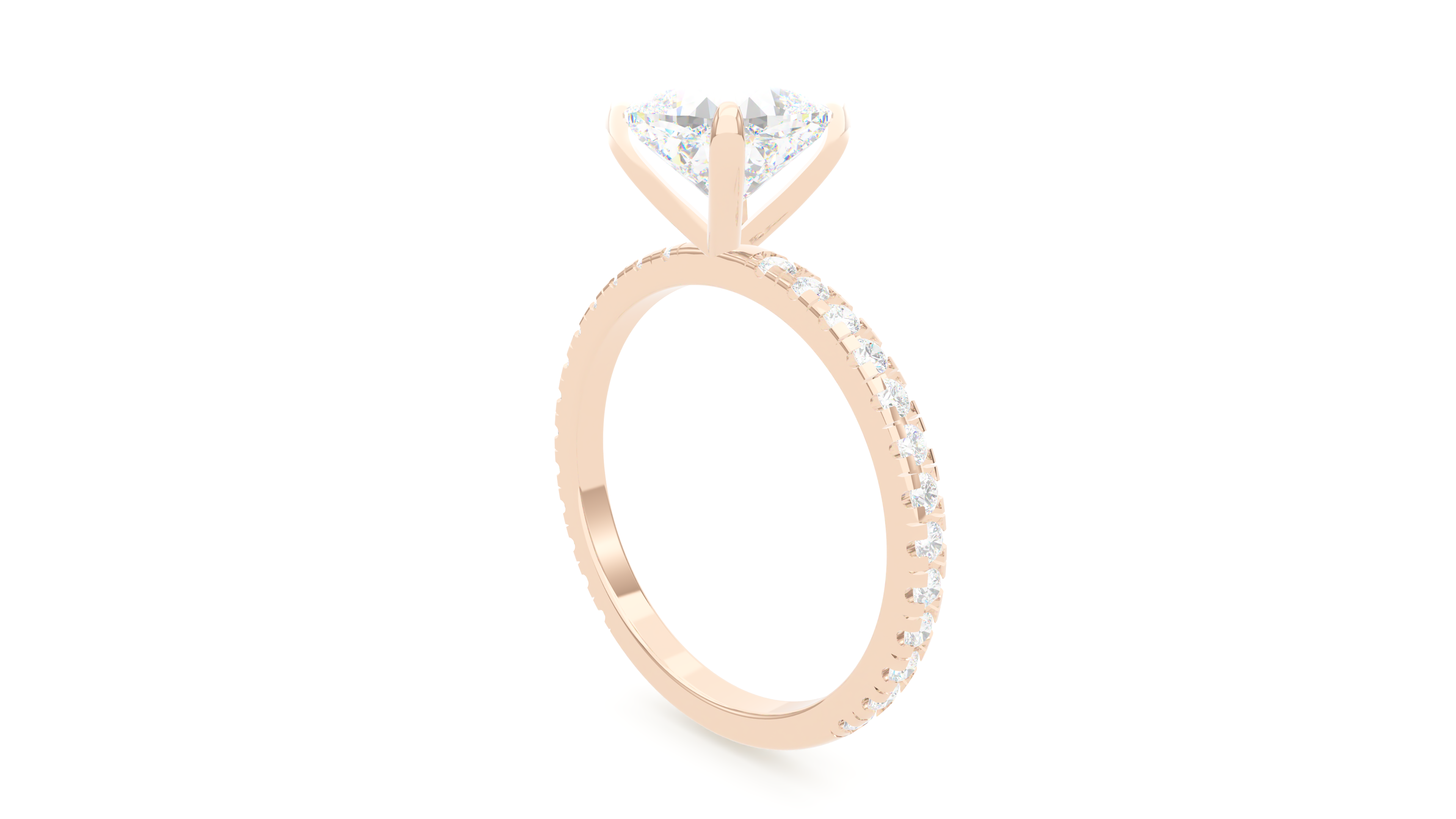 Cushion Diamond Modern Pave