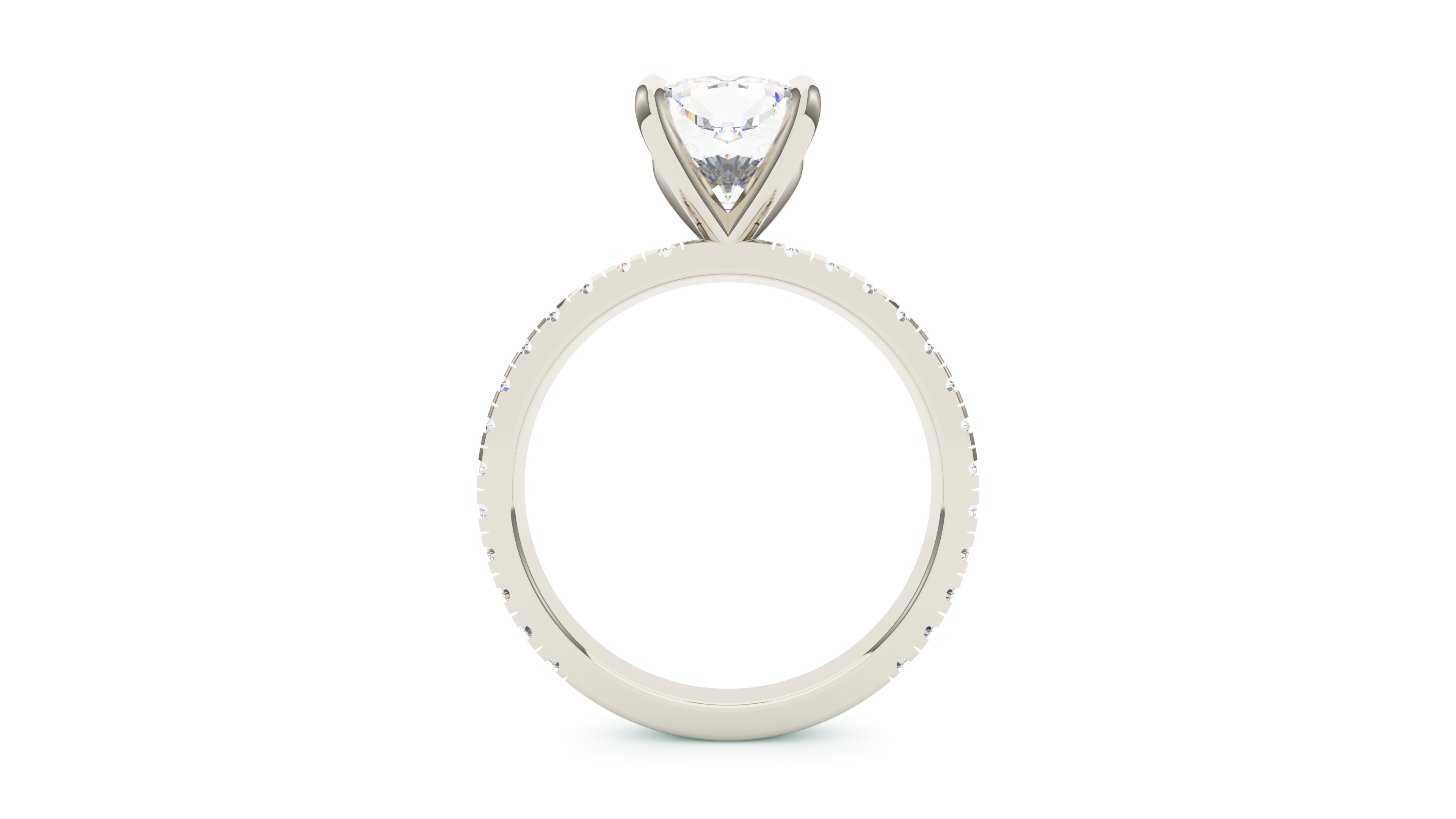 Cushion Diamond Modern Pave