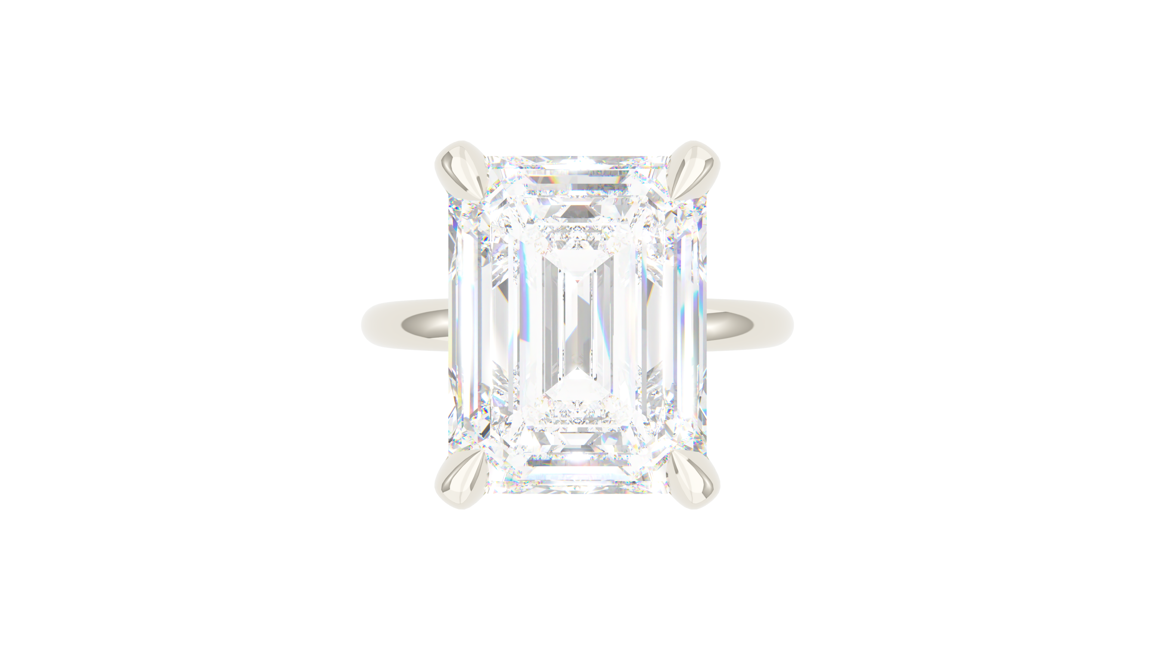 Emerald Diamond Classic Solitaire
