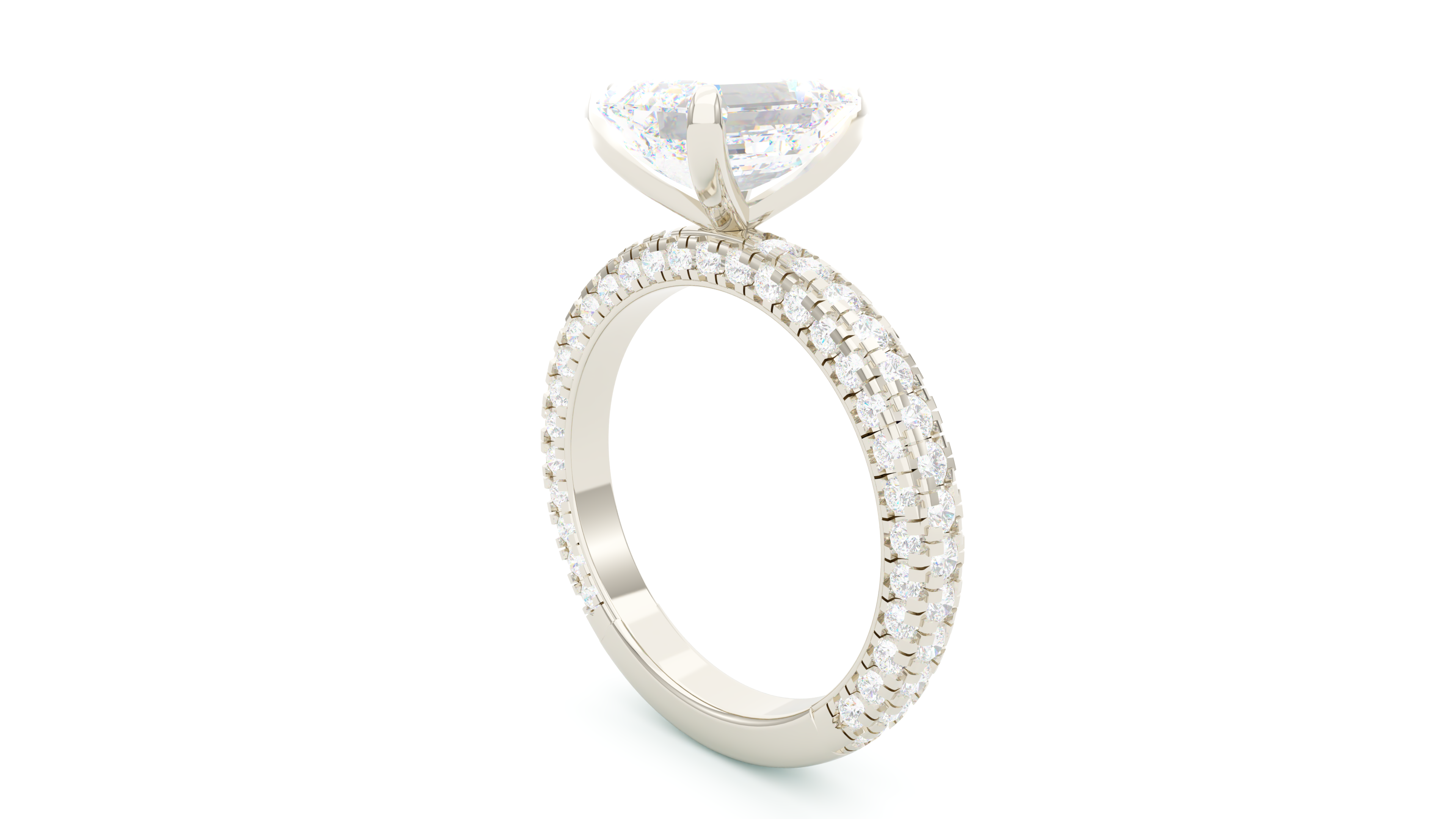 Emerald Trio Pavé