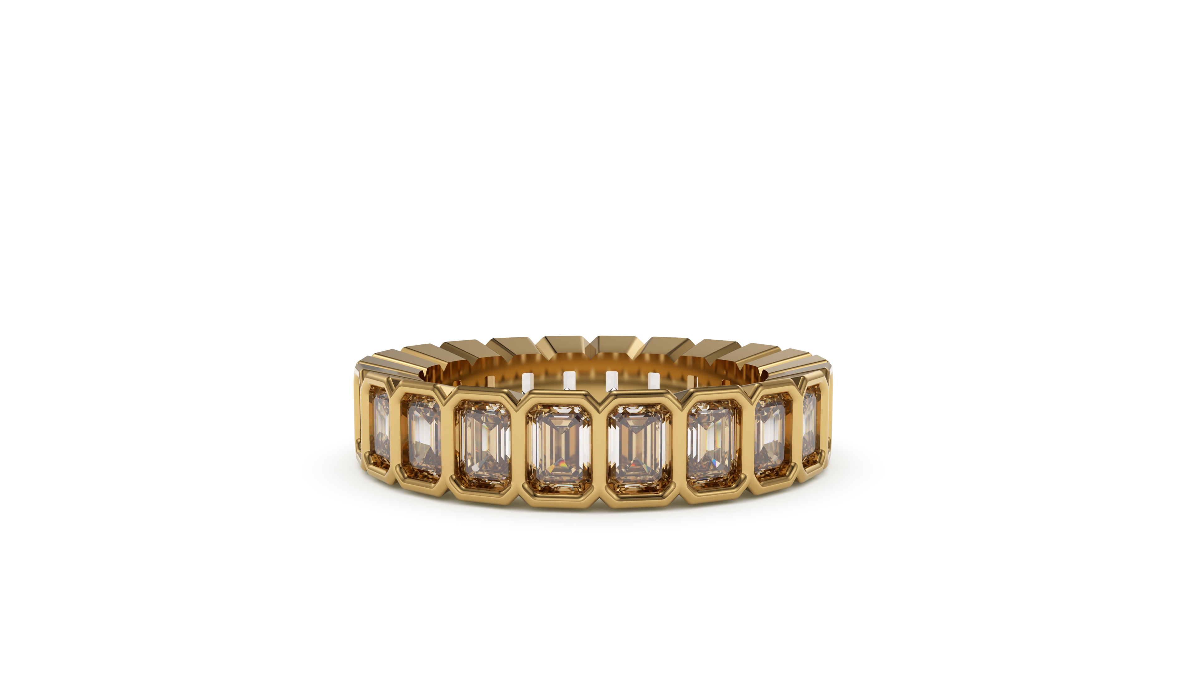 Emerald Bezel Eternity Whisper