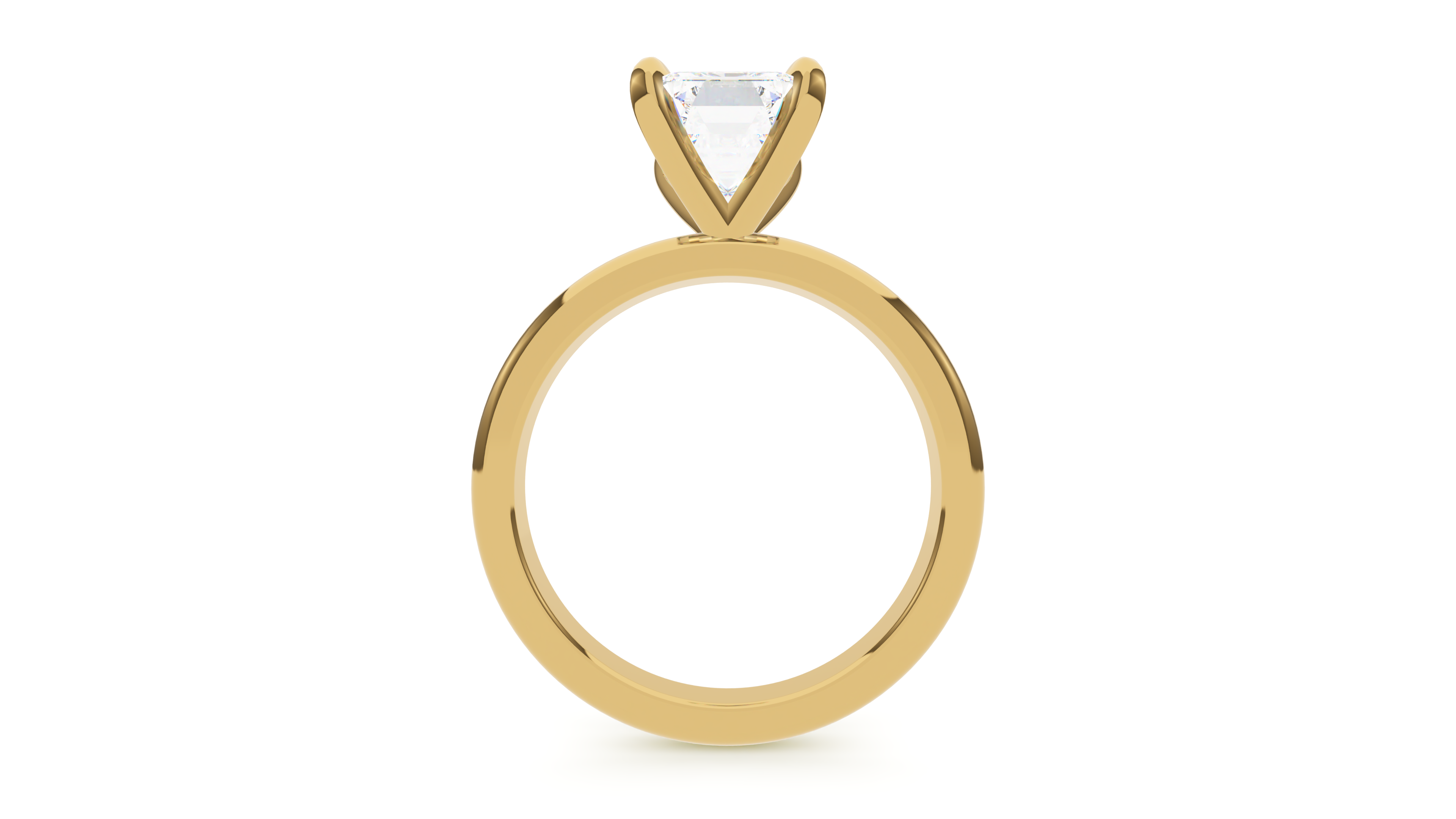 Emerald Diamond Classic Solitaire