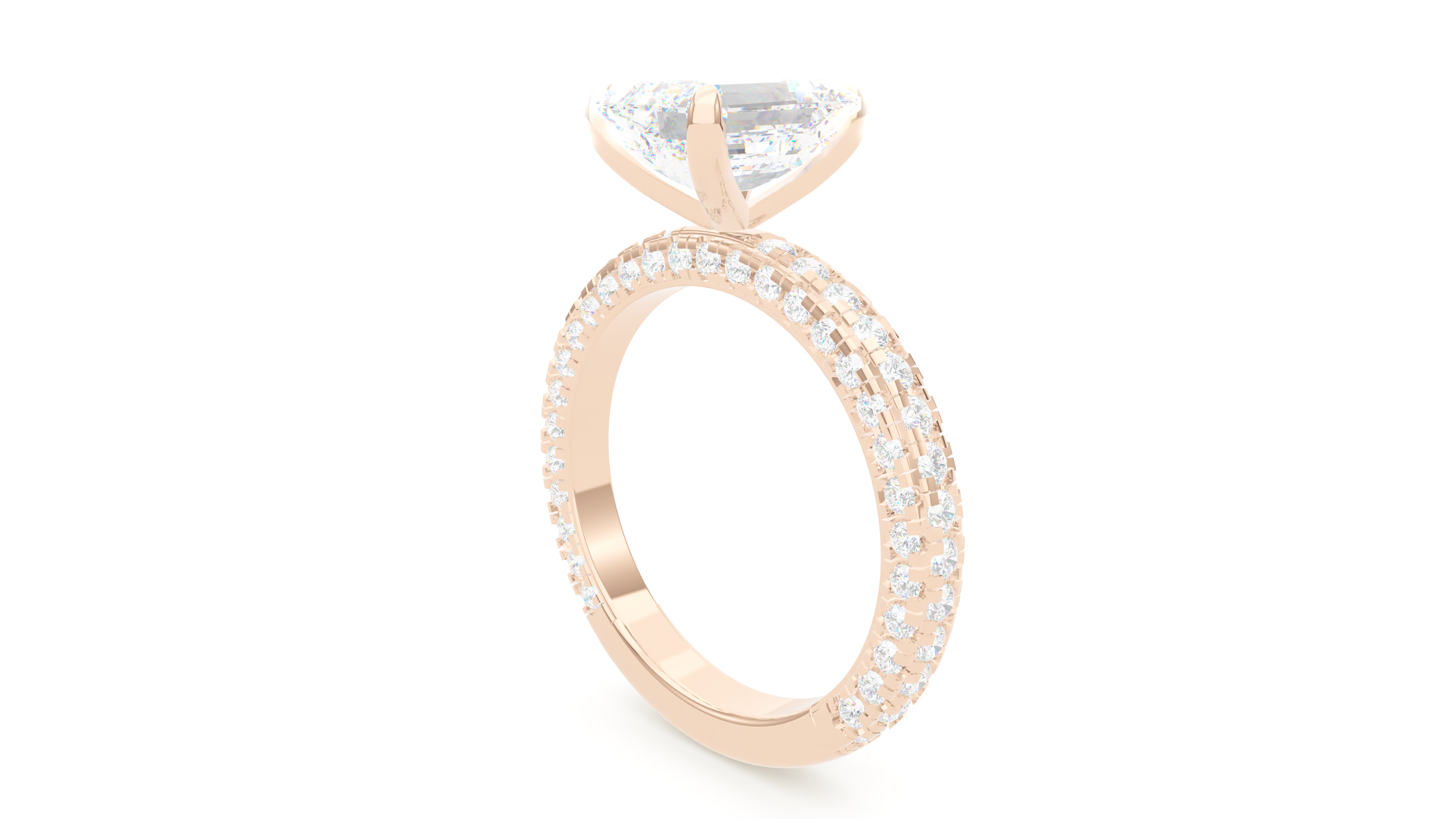 Trio Pavé Emerald