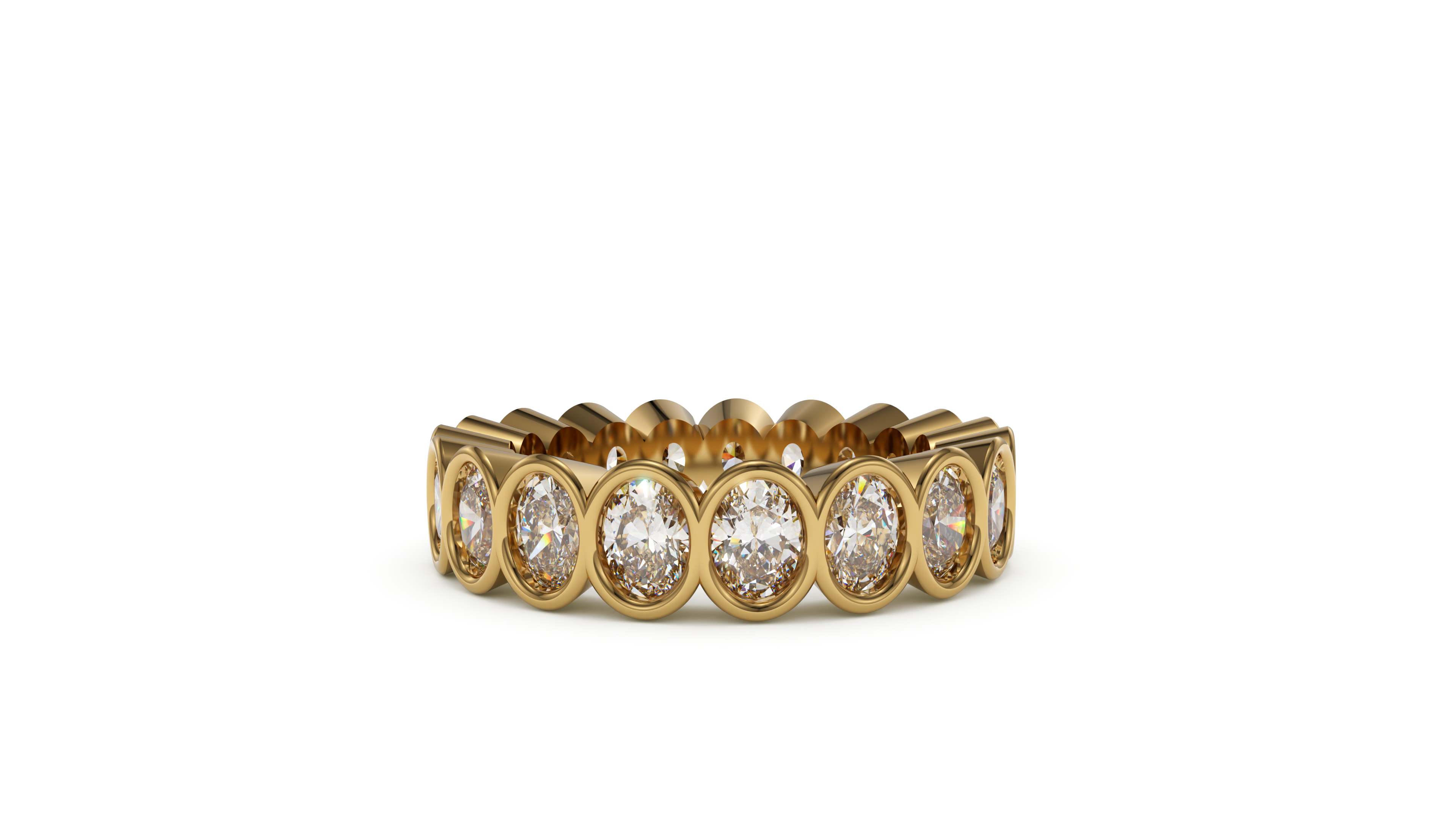 Oval Bezel Eternity Whisper