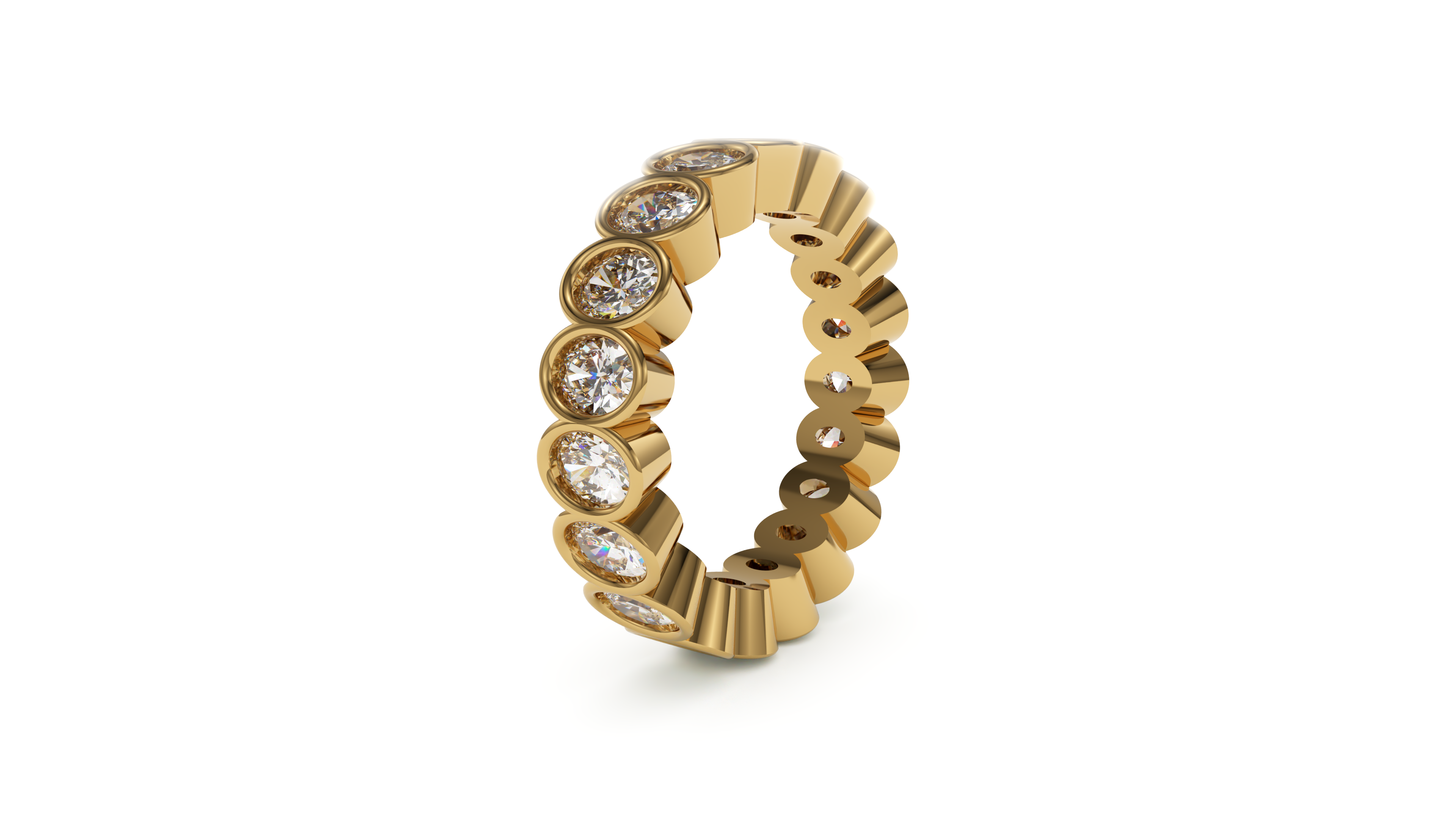 Oval Bezel Eternity Whisper
