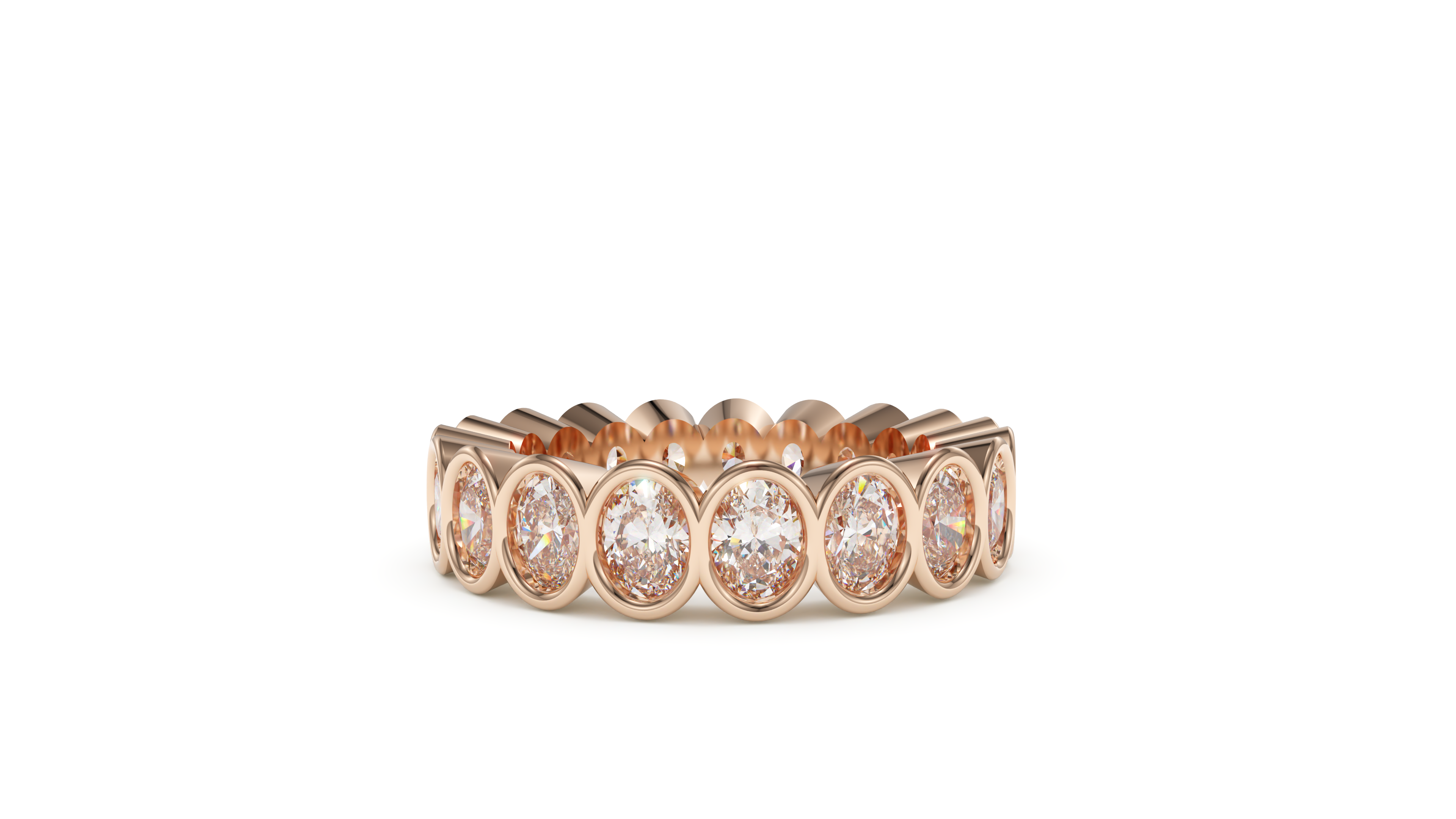 Oval Bezel Eternity Whisper