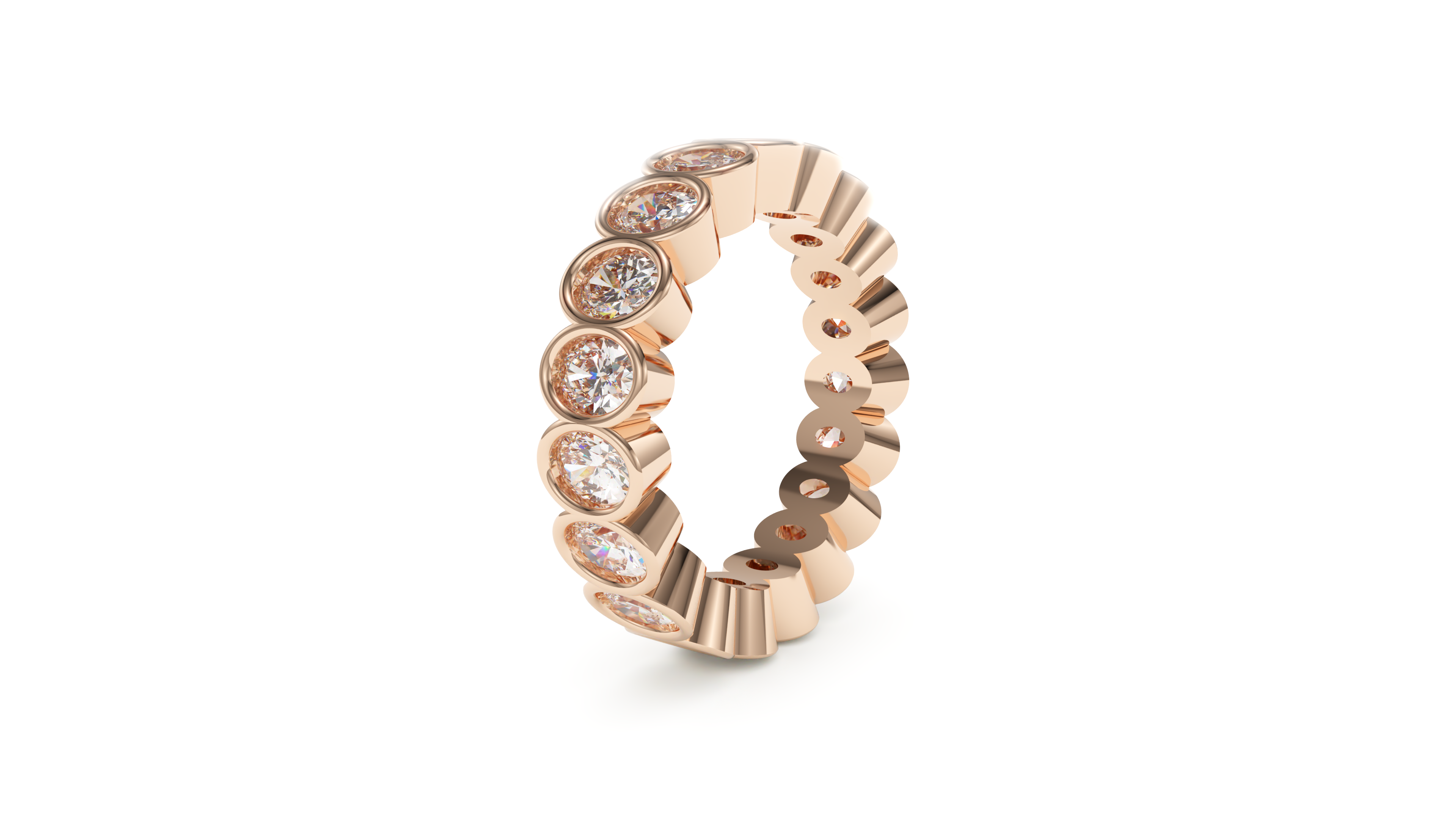Oval Bezel Eternity Whisper