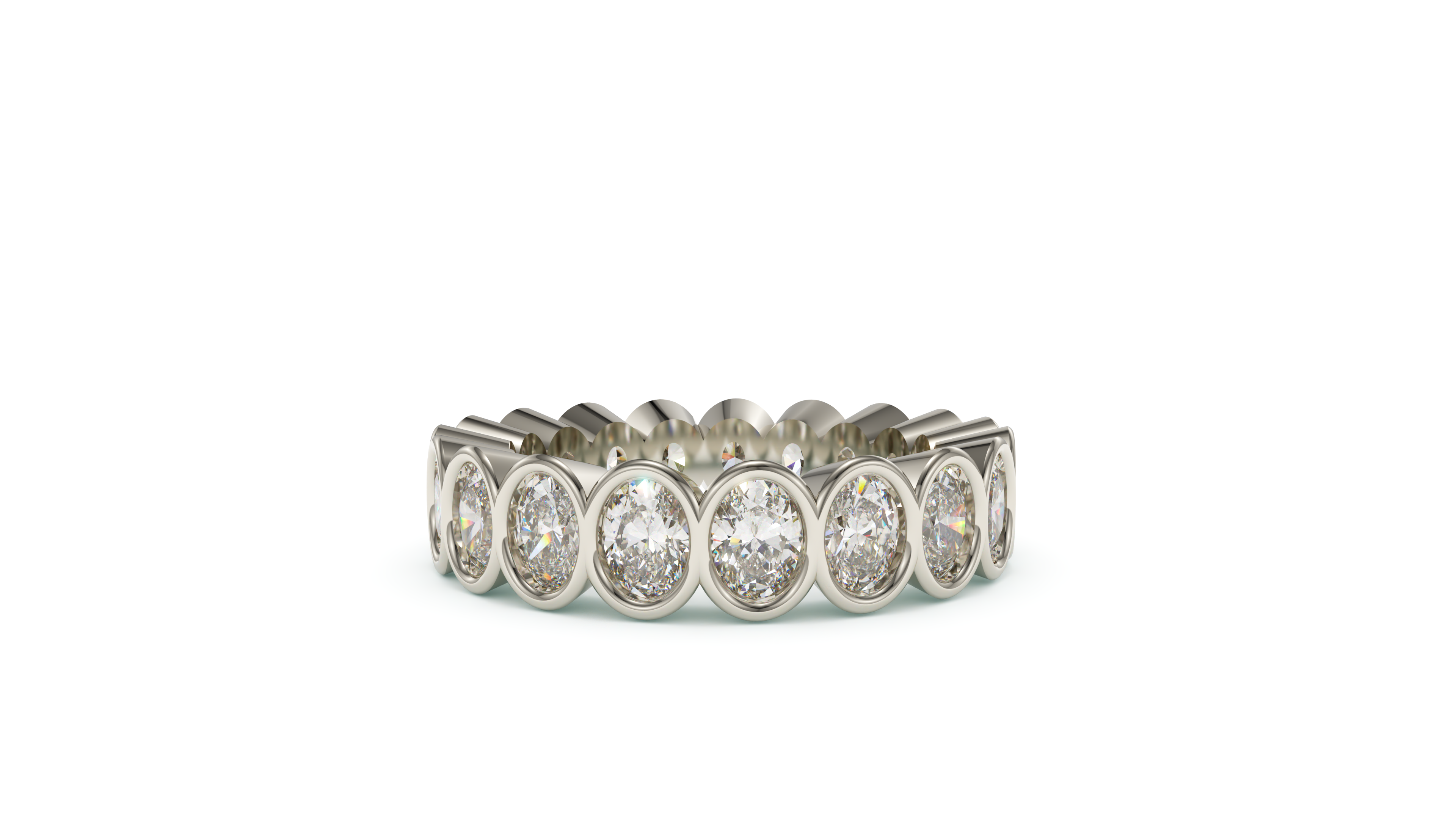 Oval Bezel Eternity Whisper