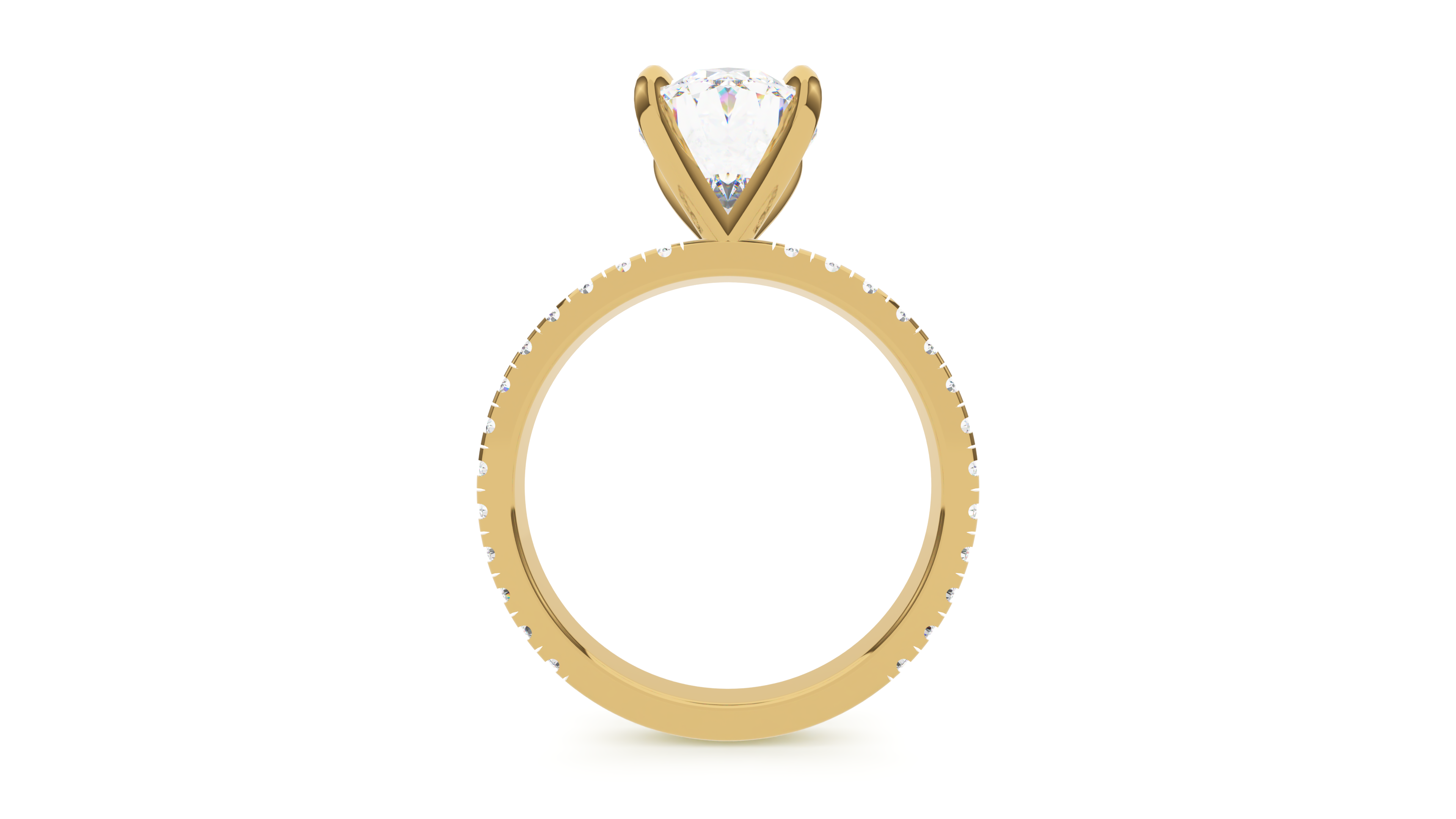 Modern Pavé Oval