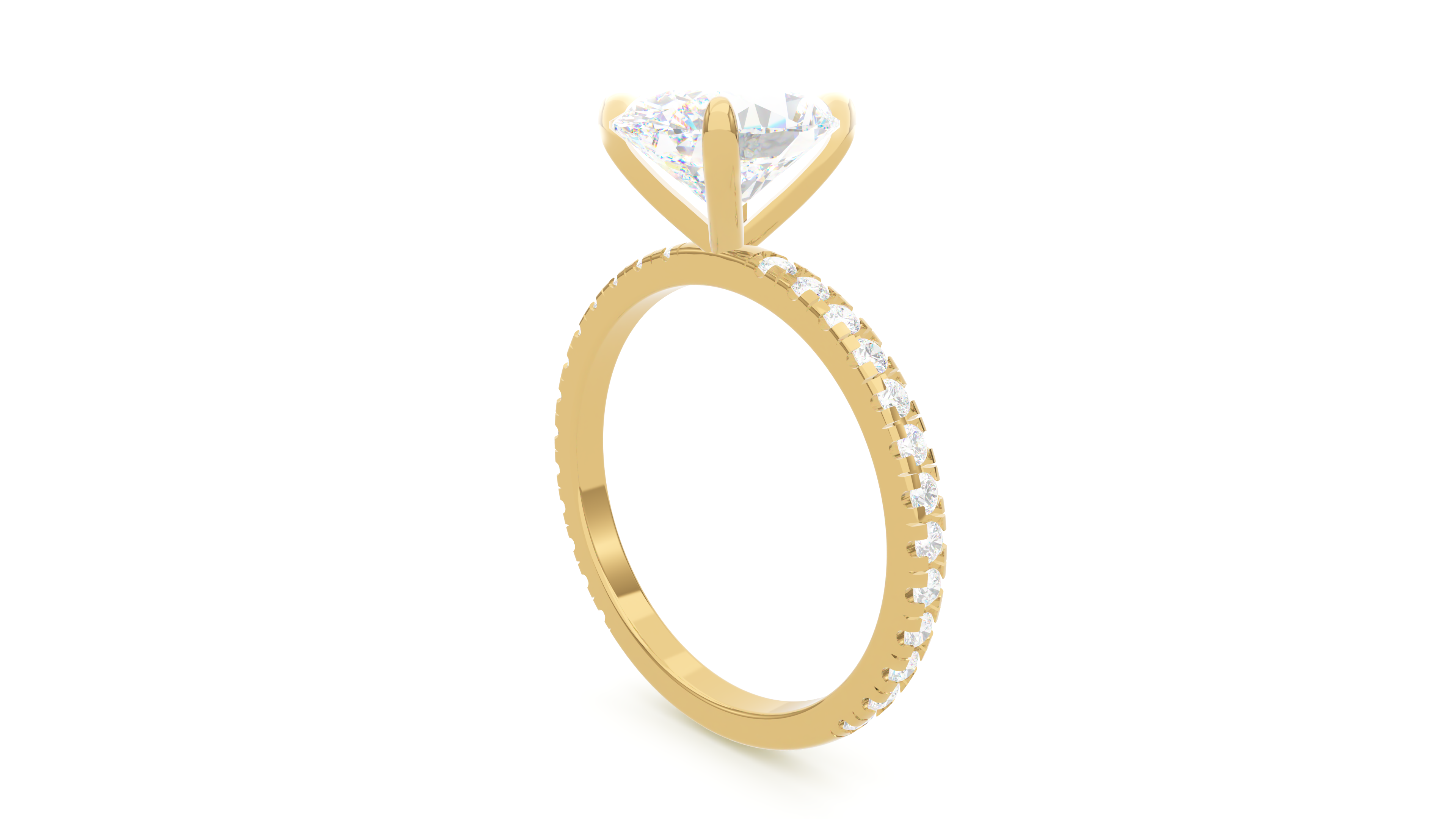 Modern Pavé Oval