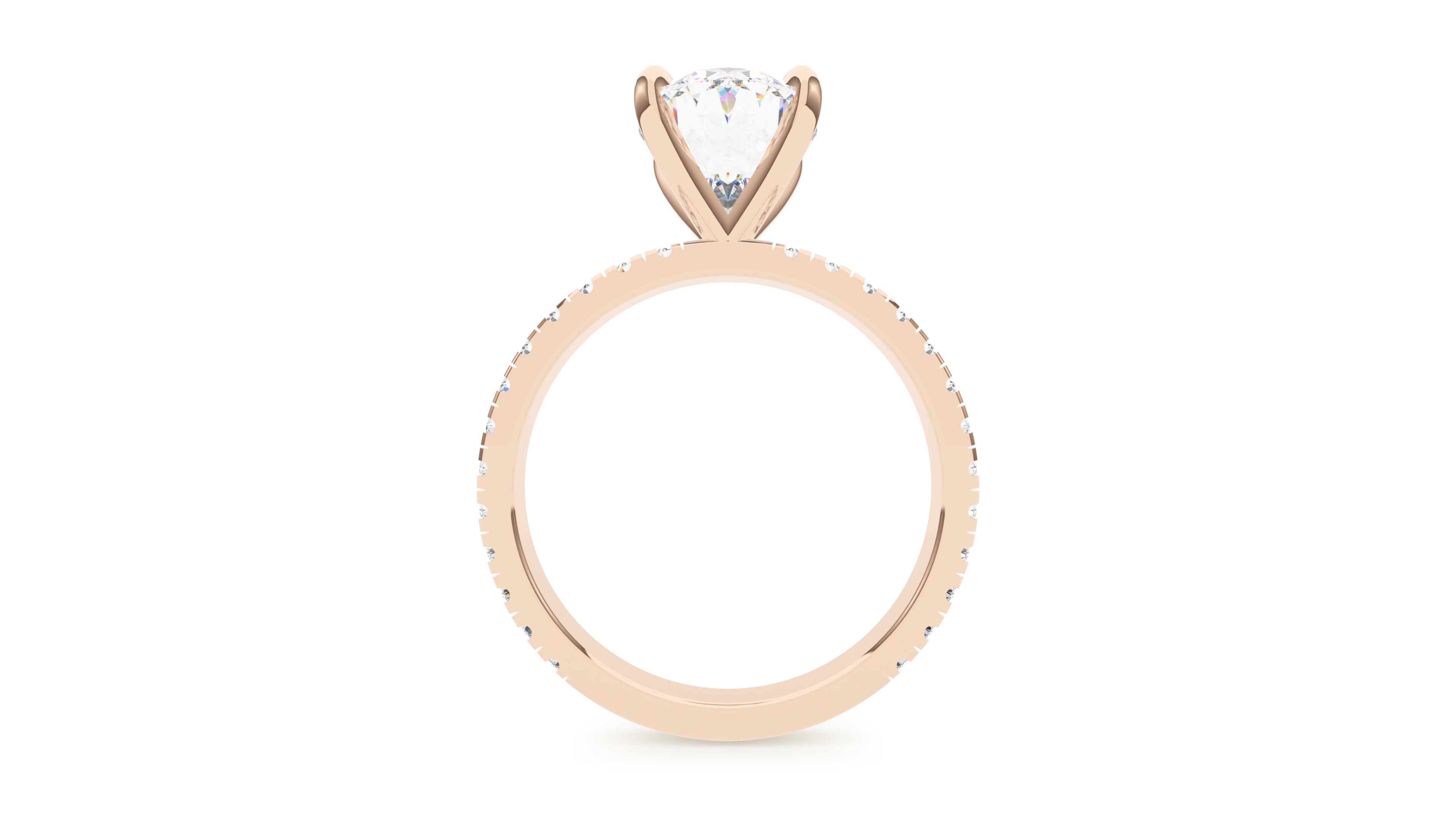 Modern Pavé Oval