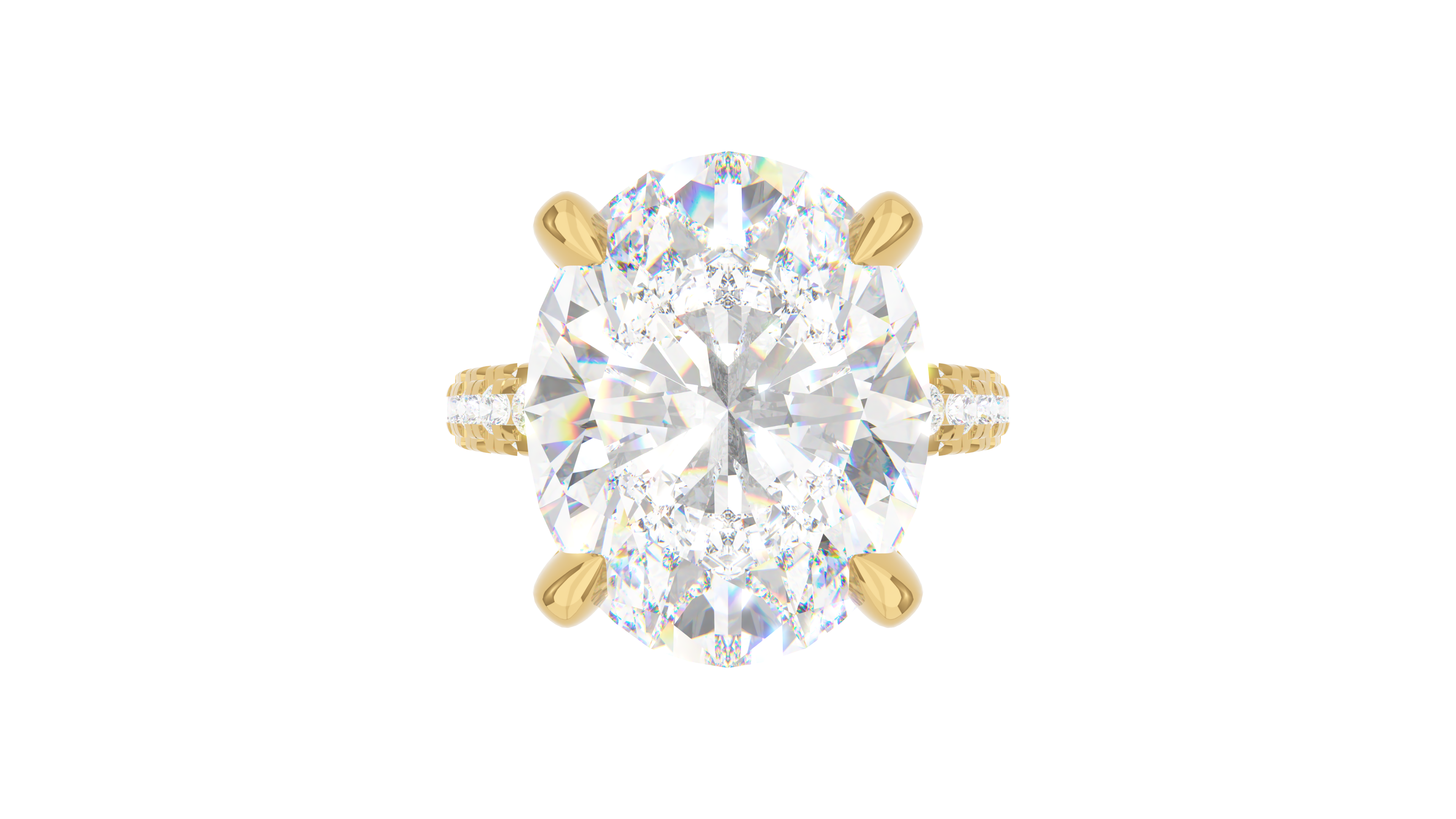 Oval Trio Pavé