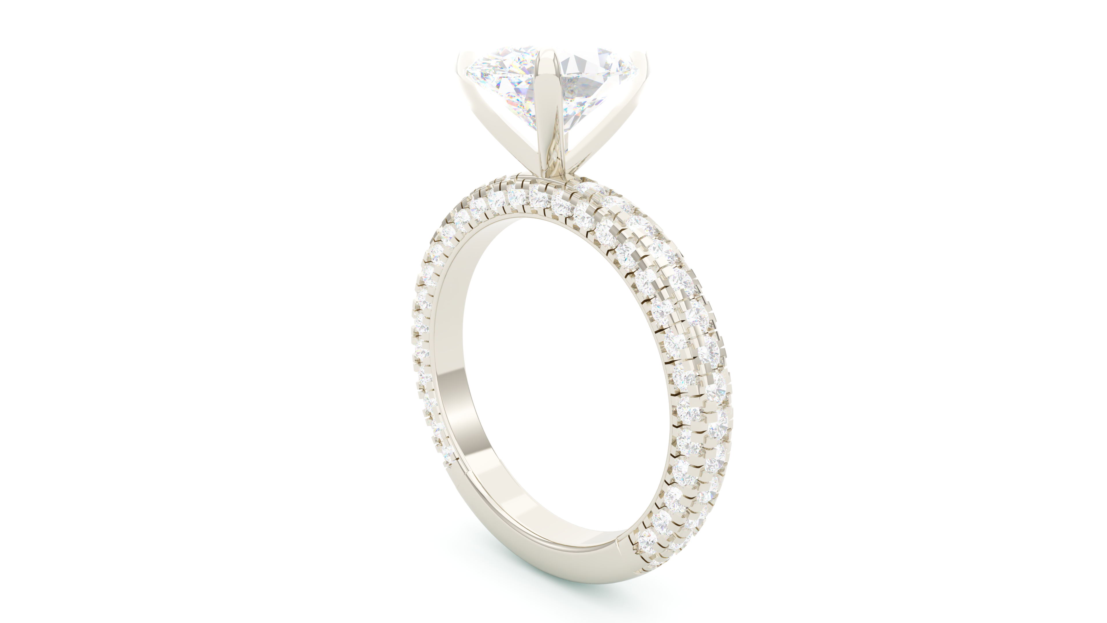 Trio Pavé Oval