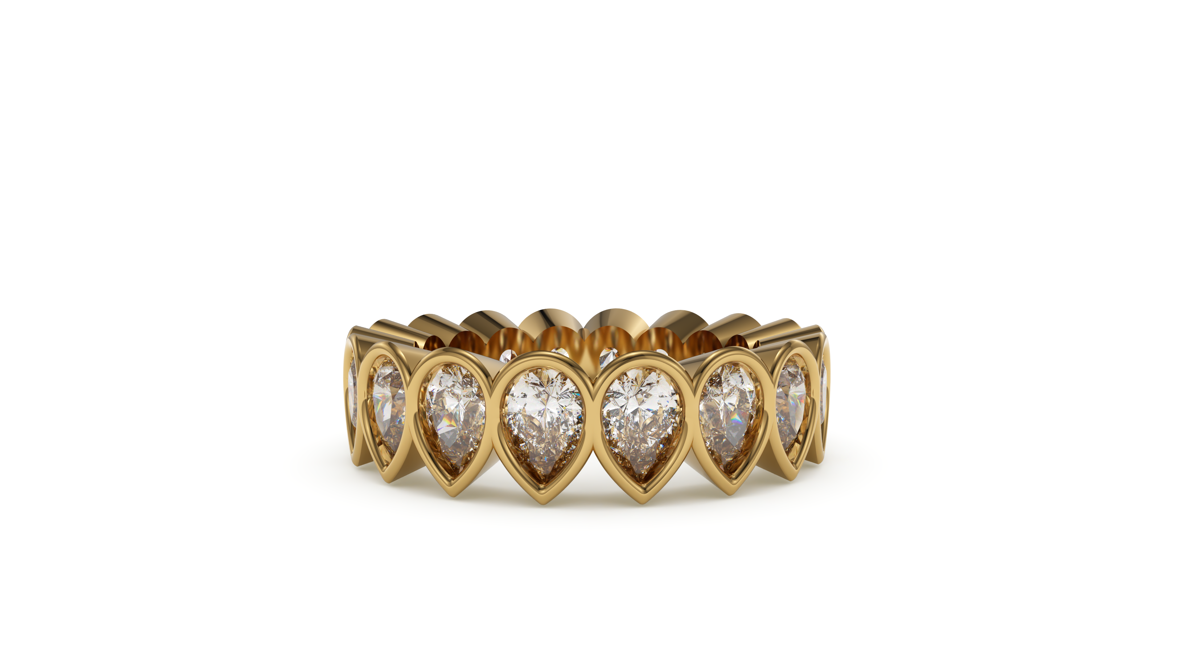 Pear Bezel Eternity Promise