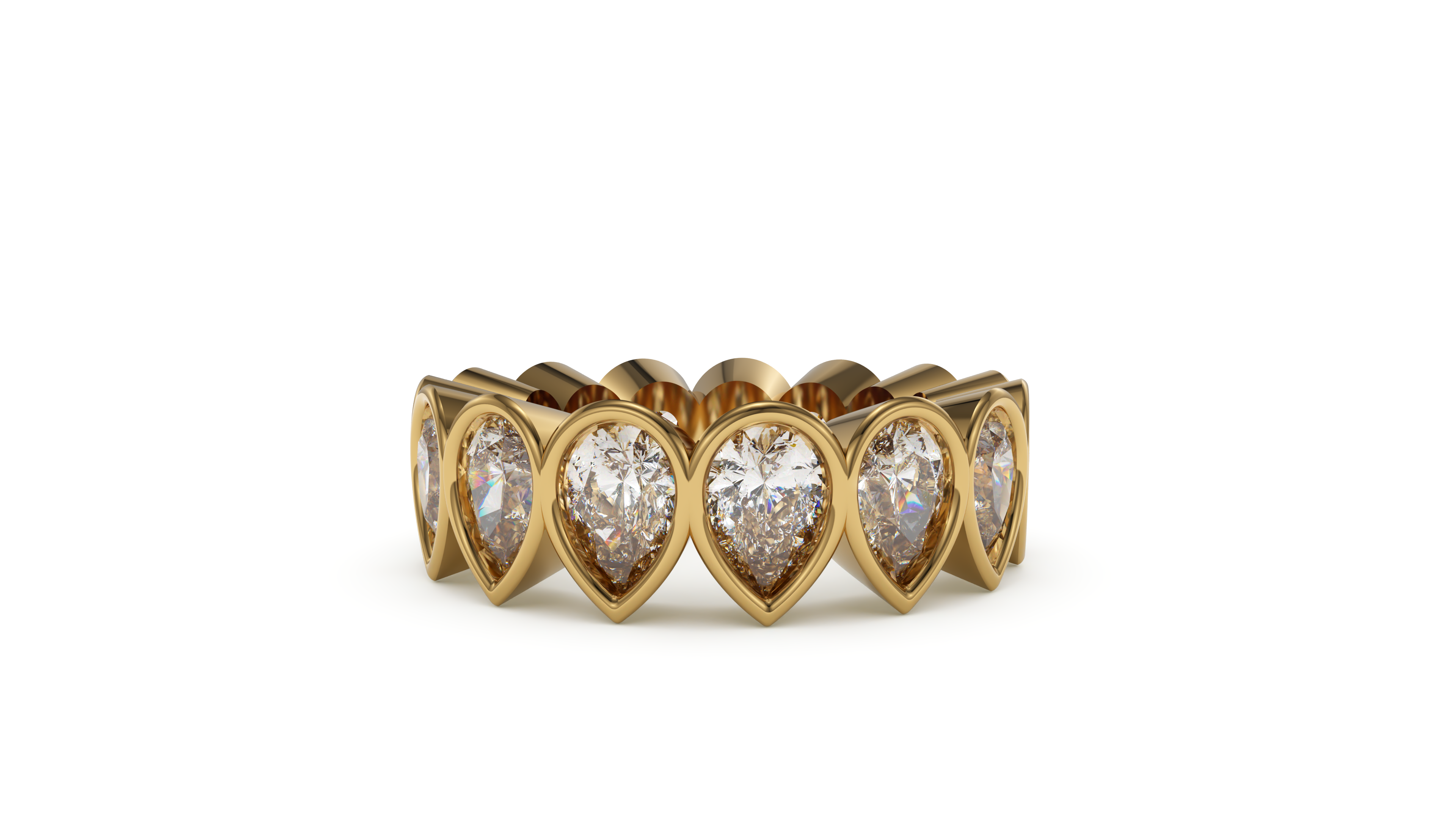 Pear Bezel Eternity Devotion