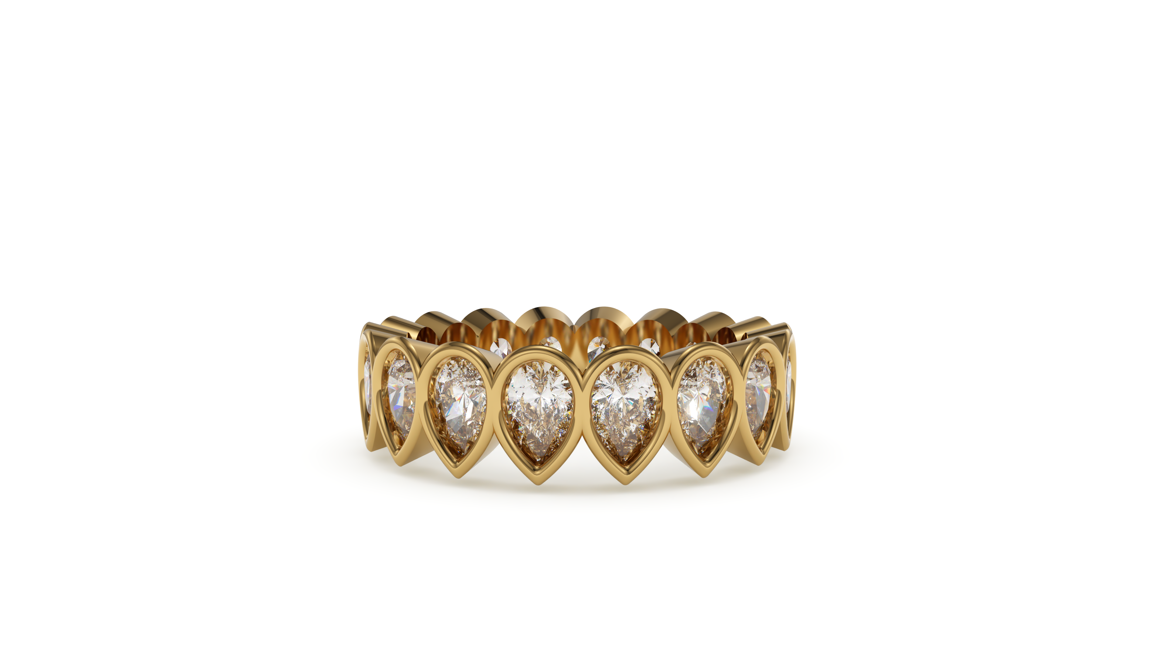 Pear Bezel Eternity Whisper