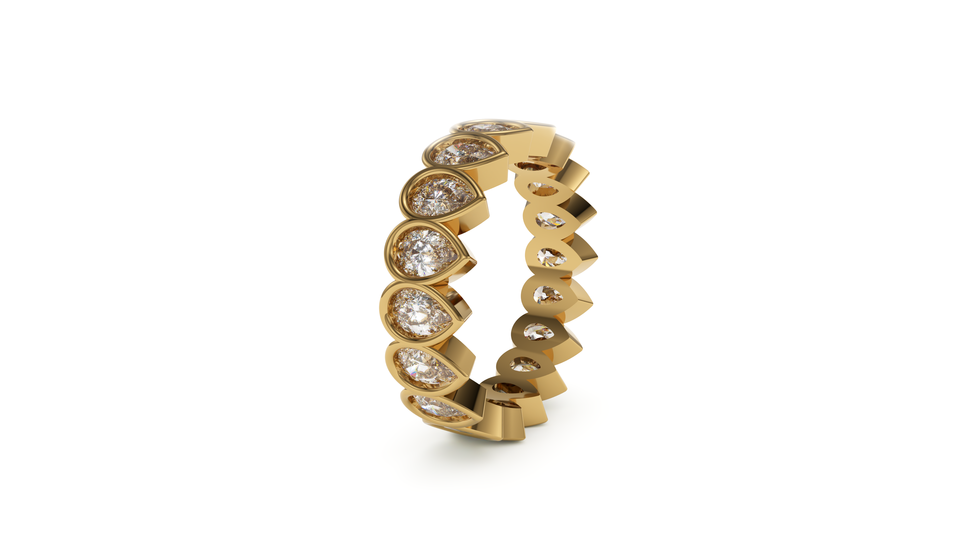 Pear Bezel Eternity Whisper