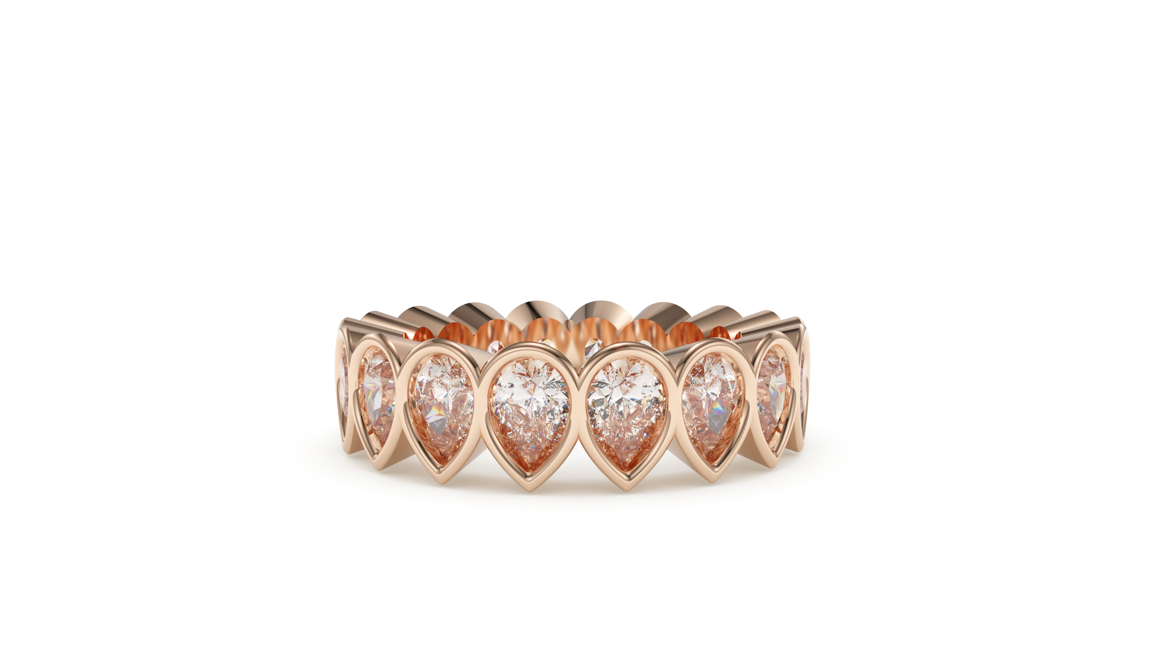 Pear Bezel Eternity Promise