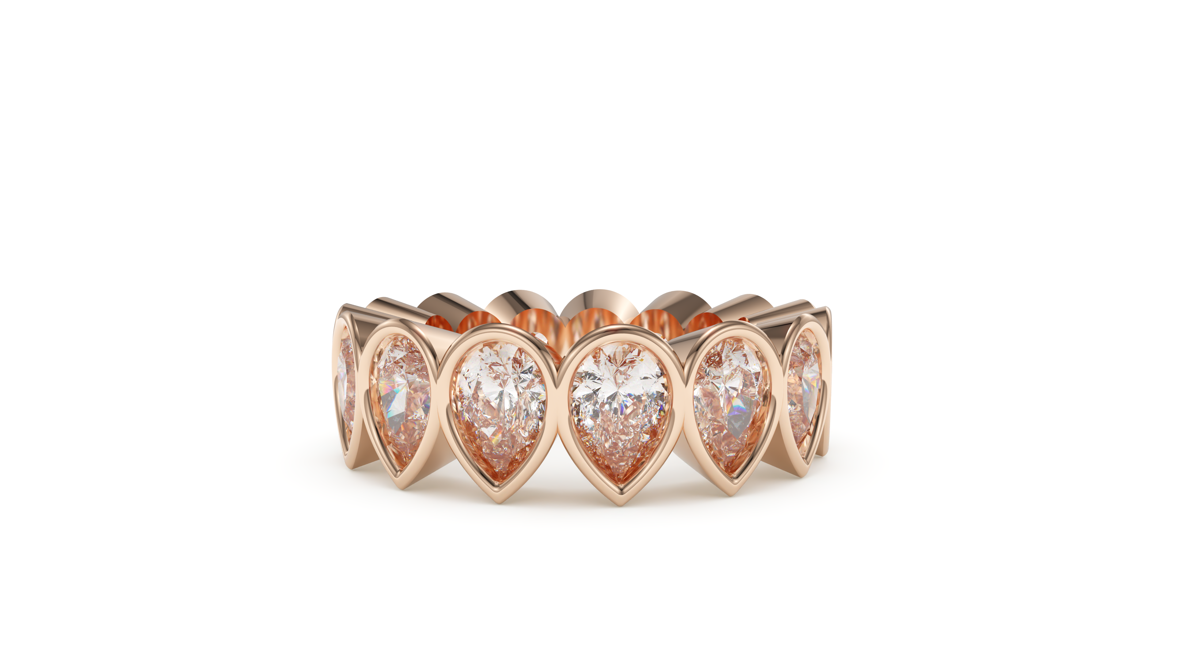 Pear Bezel Eternity Devotion