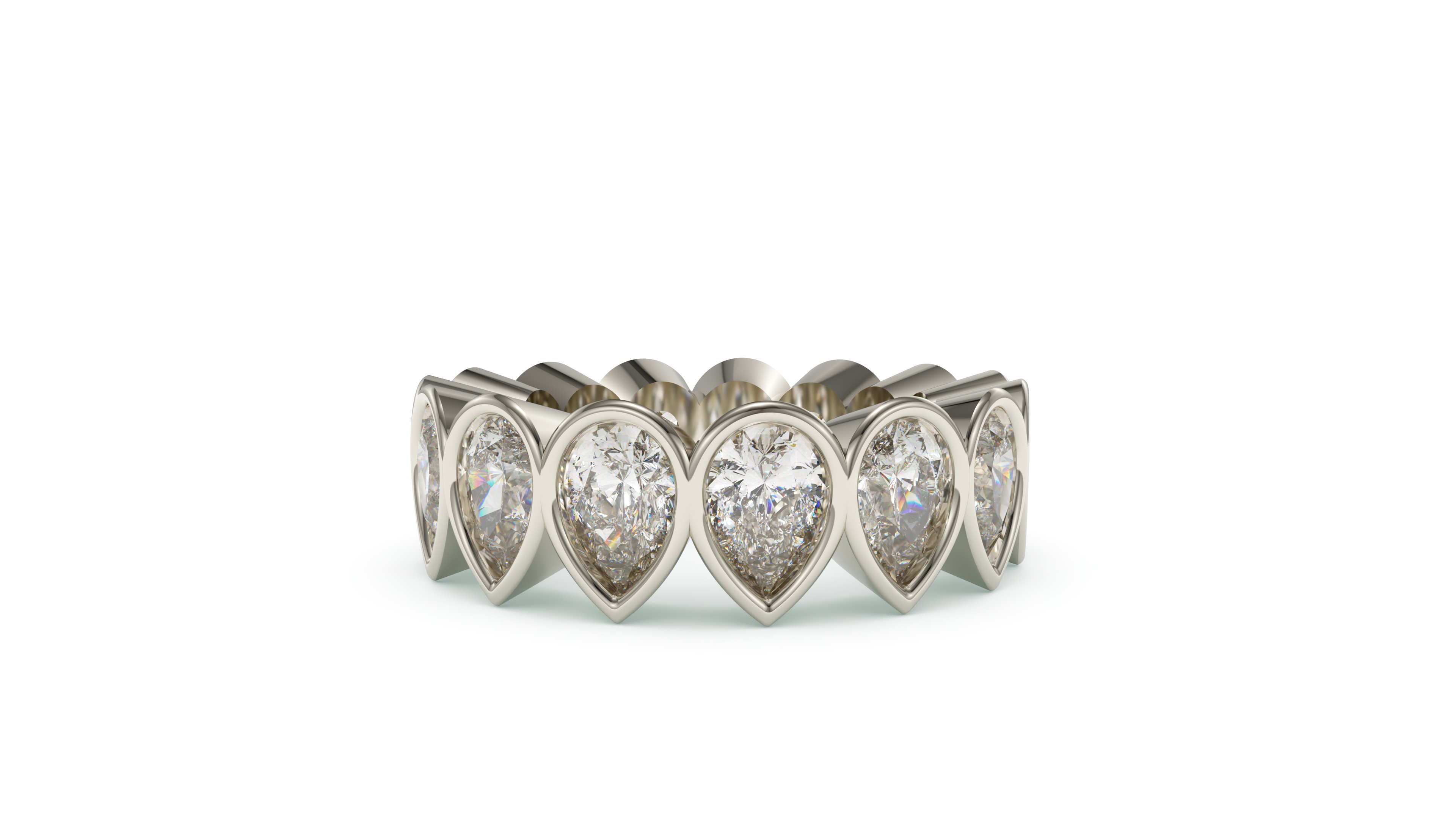 Pear Bezel Eternity Devotion