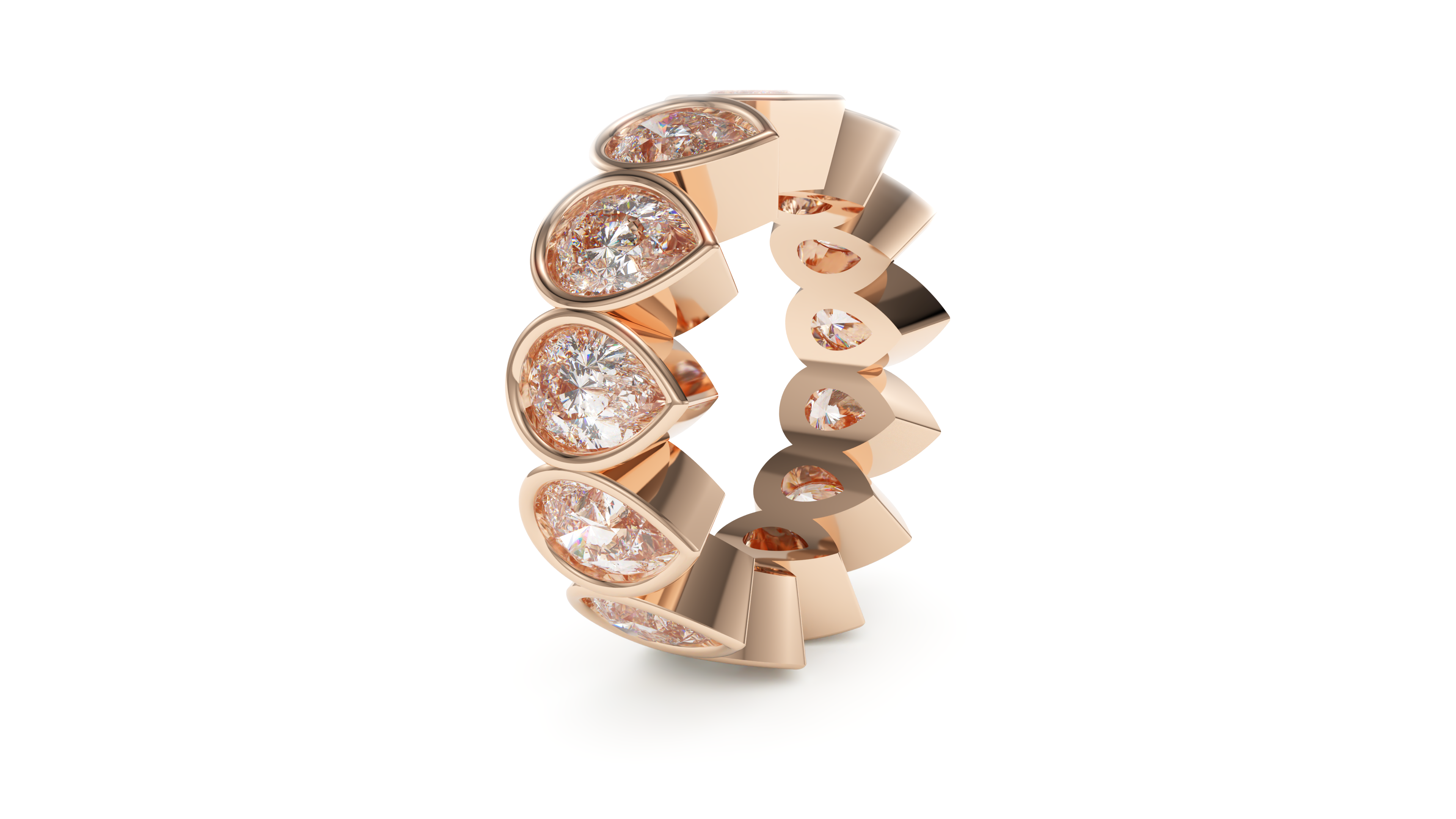 Pear Bezel Eternity Eternal