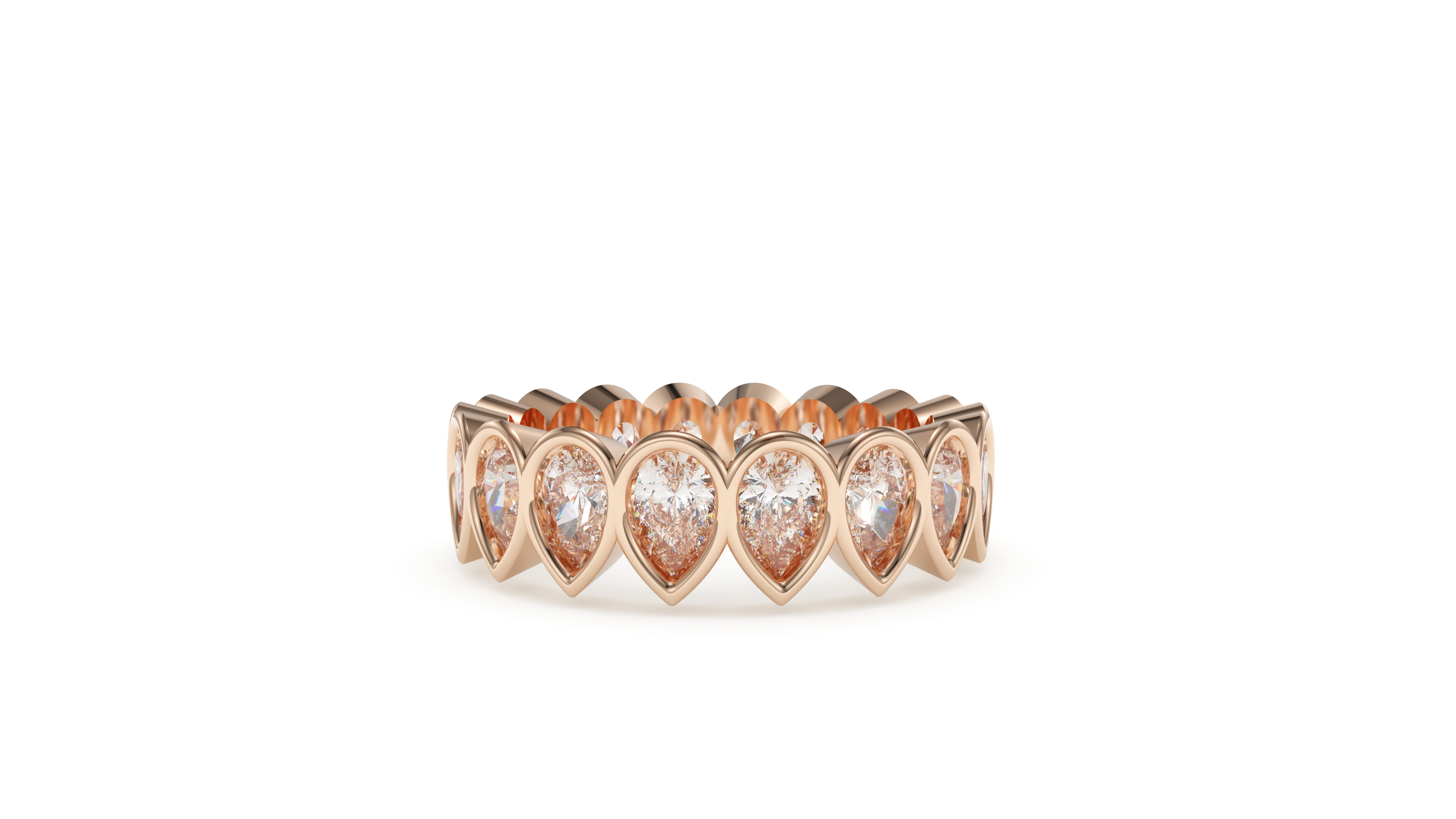 Pear Bezel Eternity Whisper