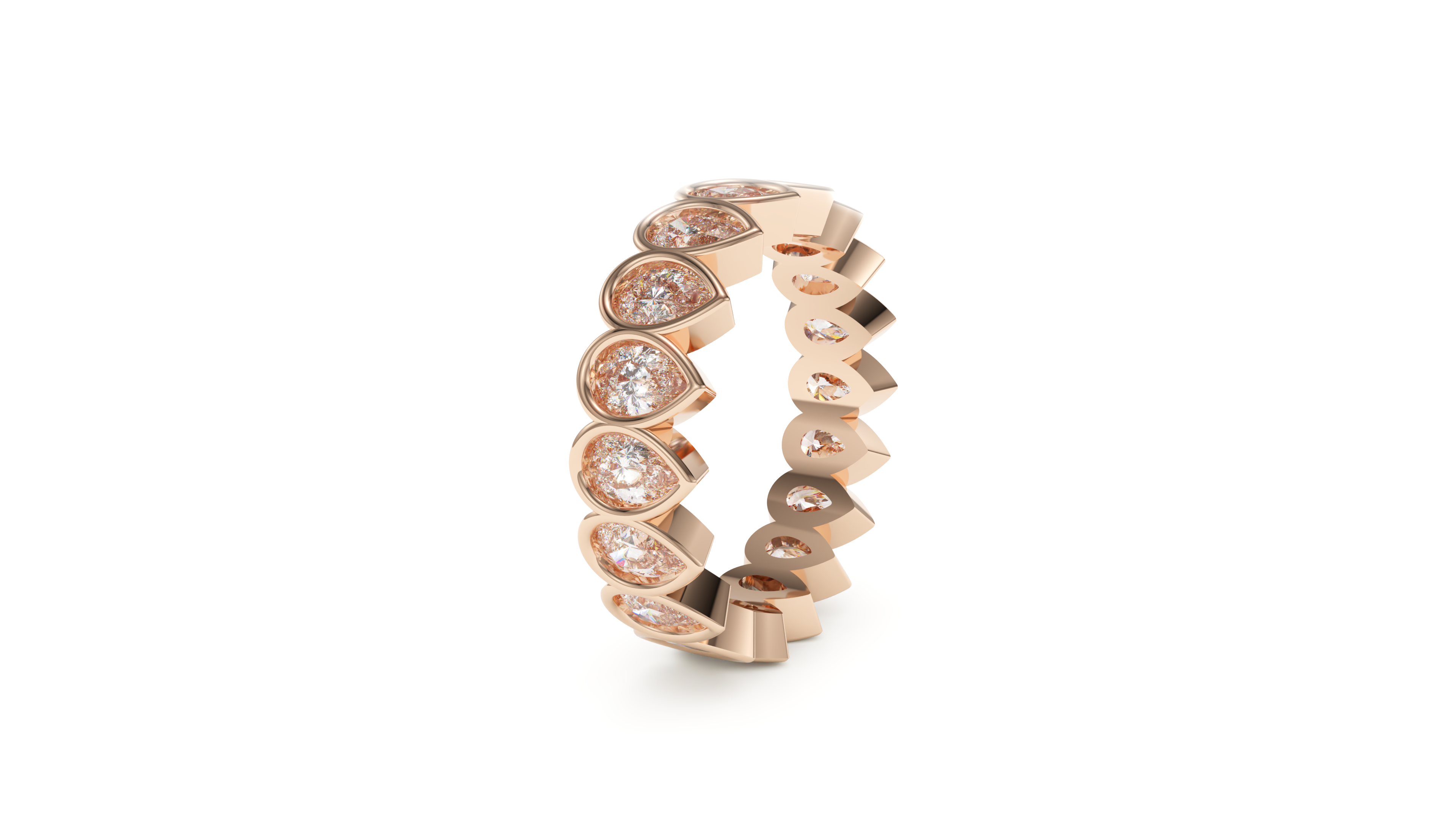 Pear Bezel Eternity Whisper