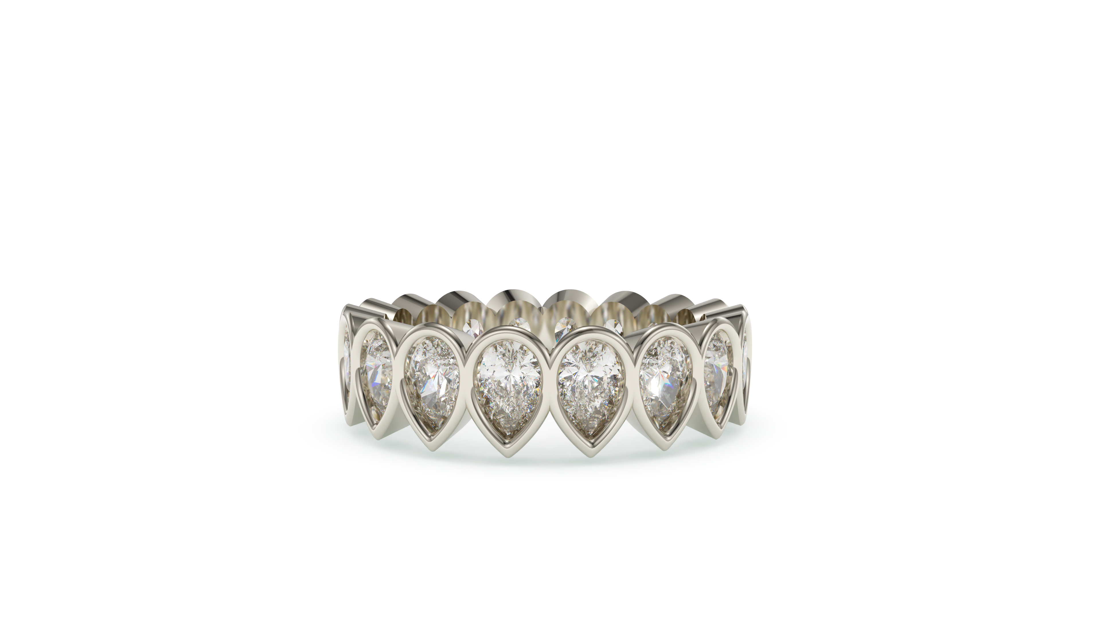 Pear Bezel Eternity Whisper