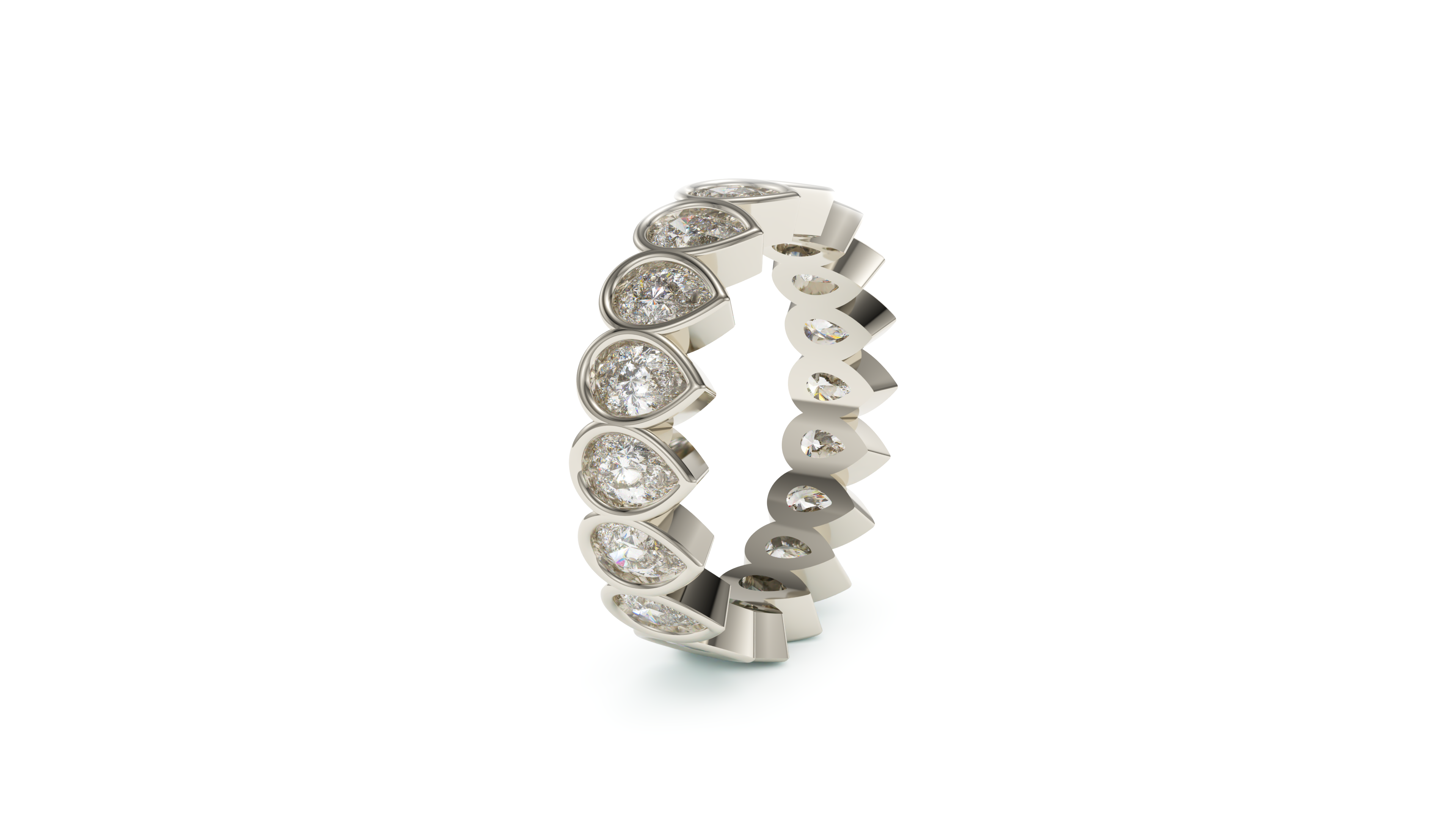 Pear Bezel Eternity Whisper
