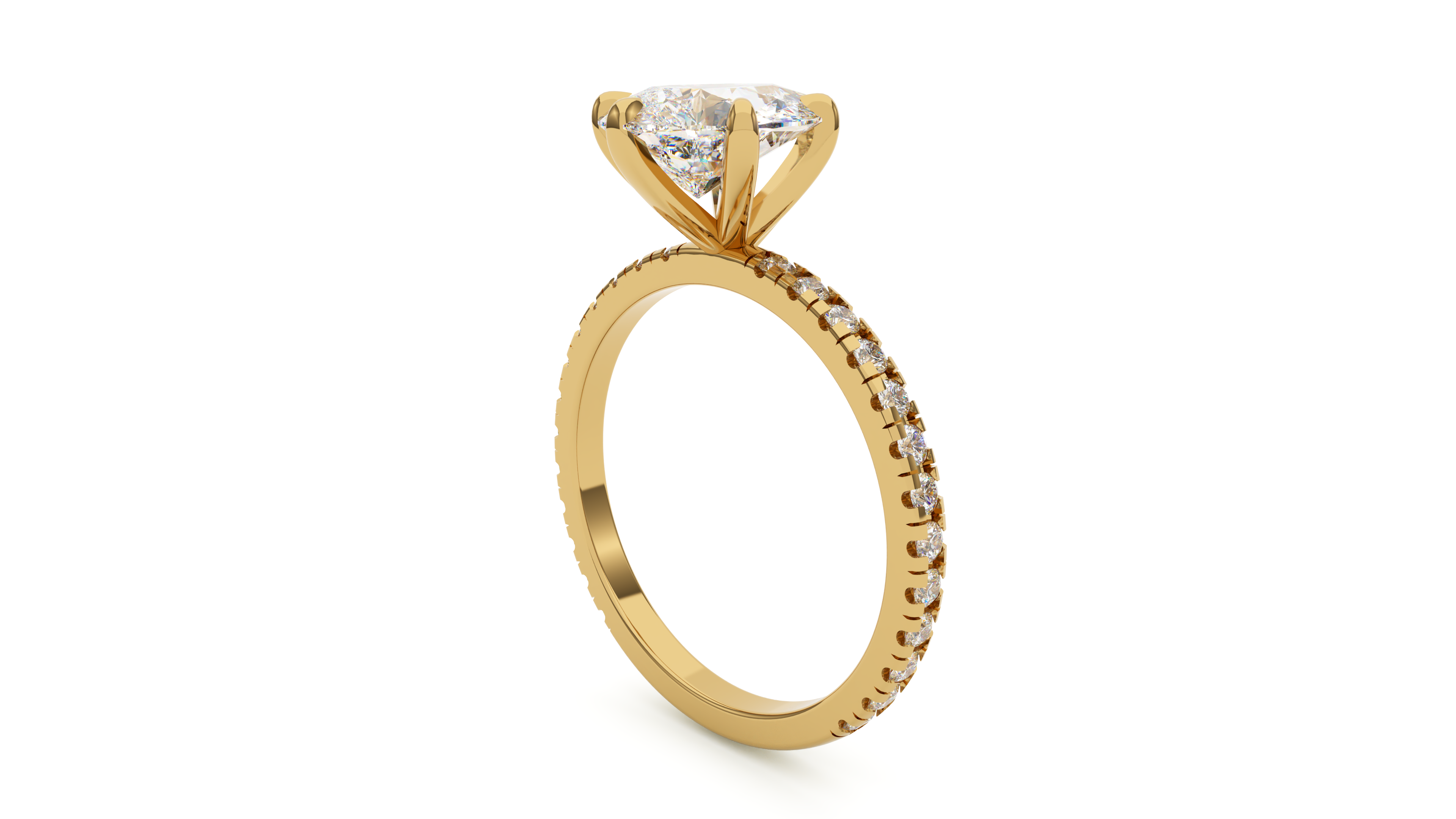 Modern Pavé Pear