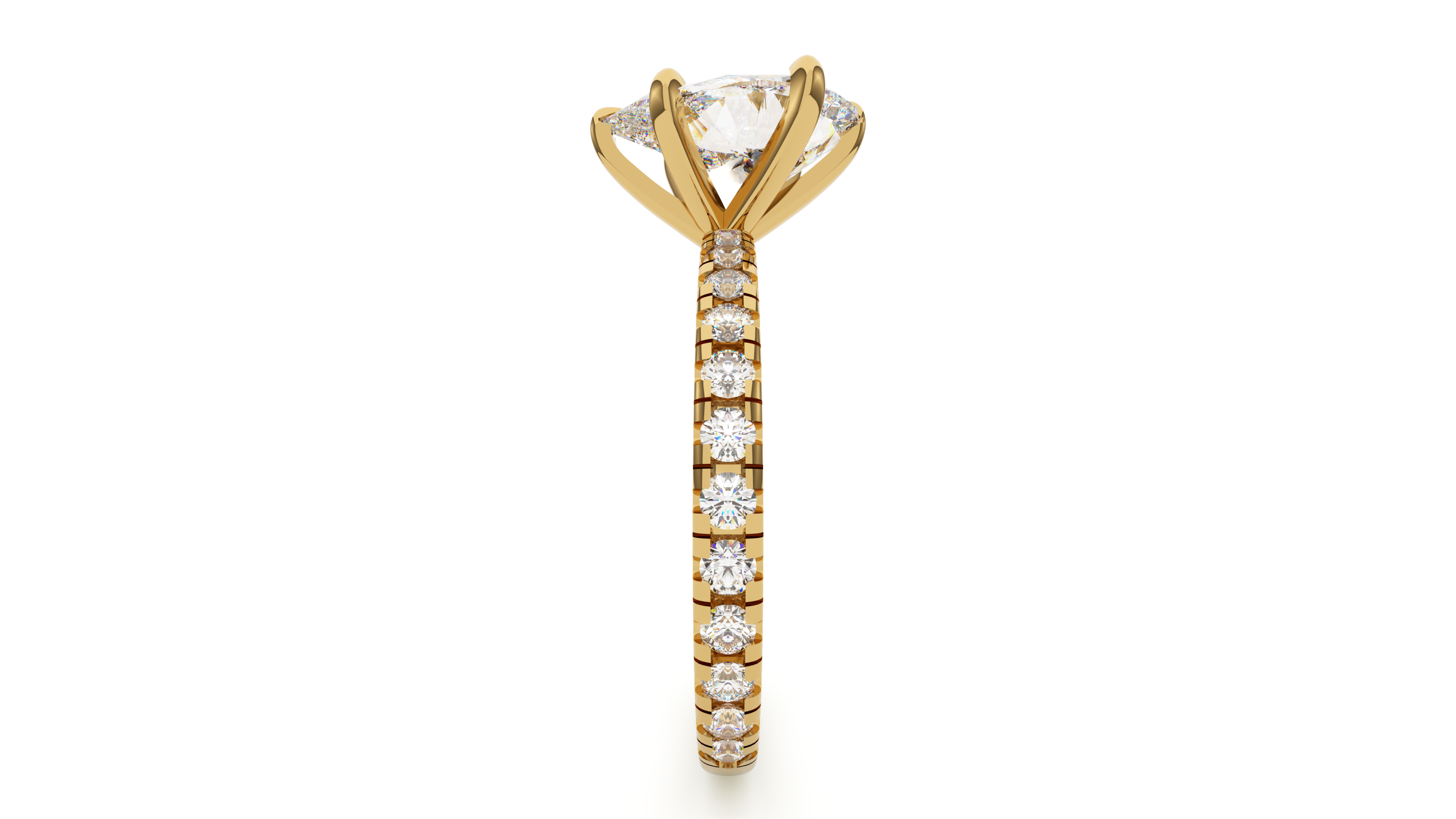 Modern Pavé Pear