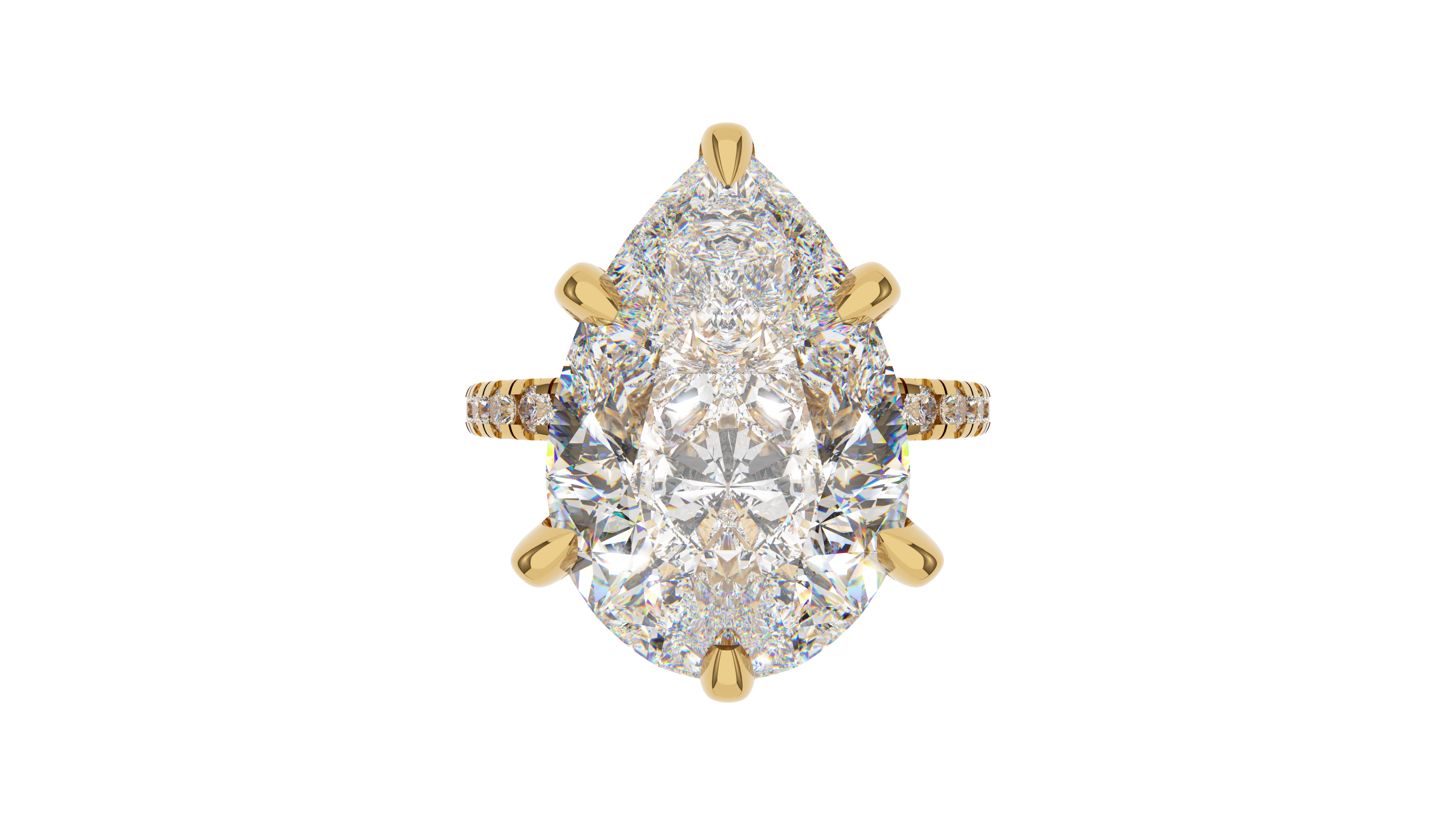 Modern Pavé Pear