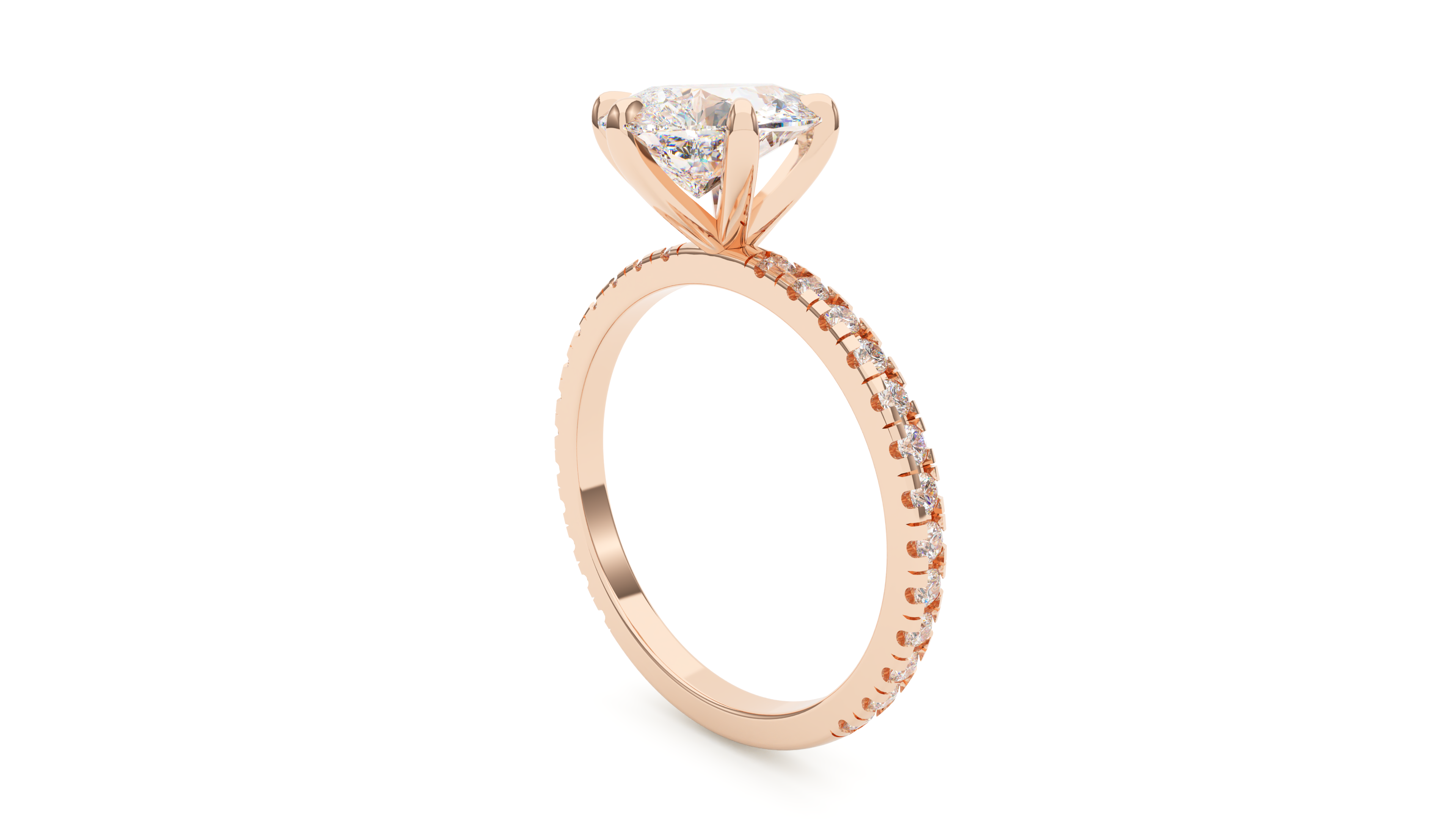 Modern Pavé Pear