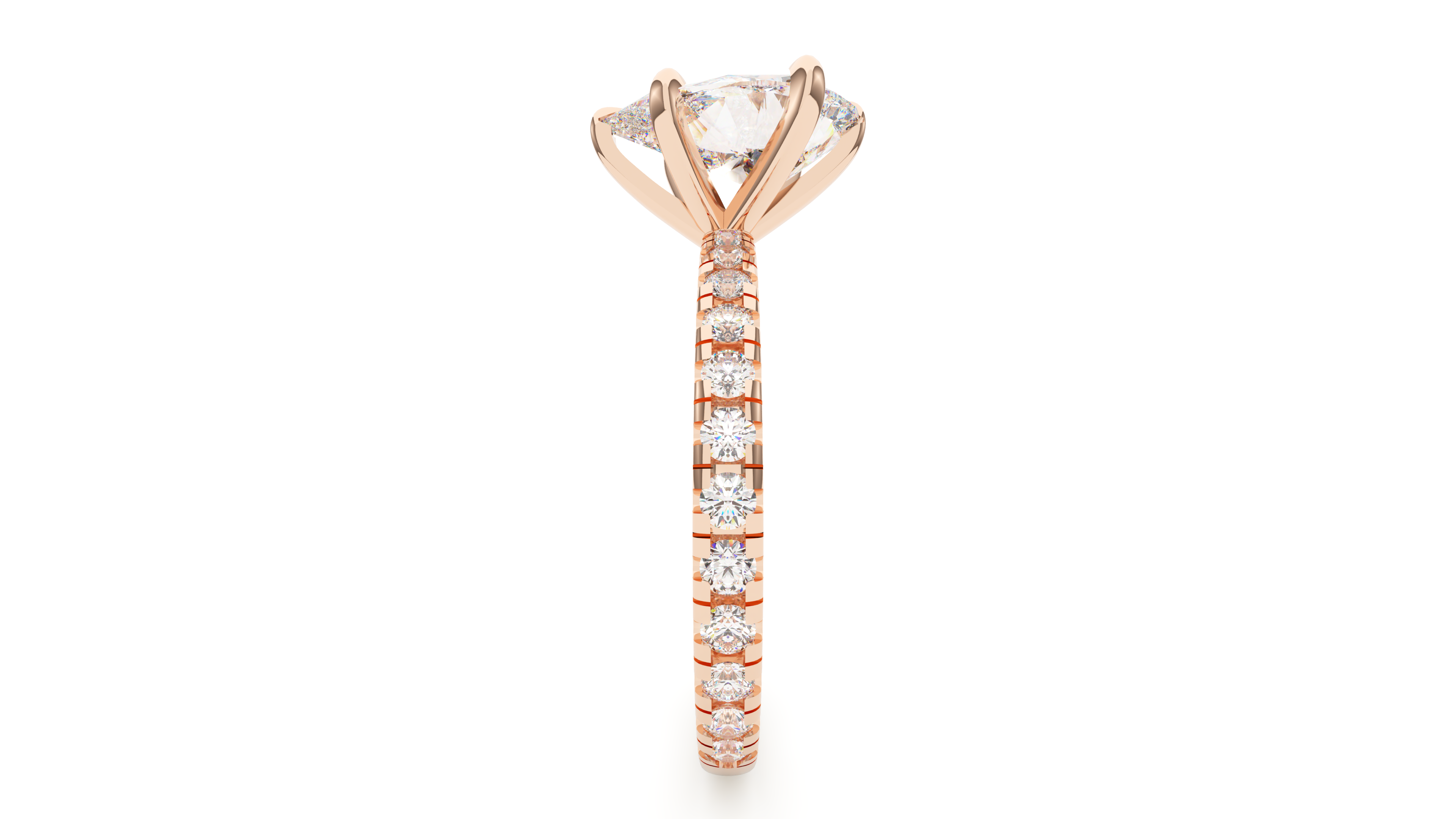 Modern Pavé Pear